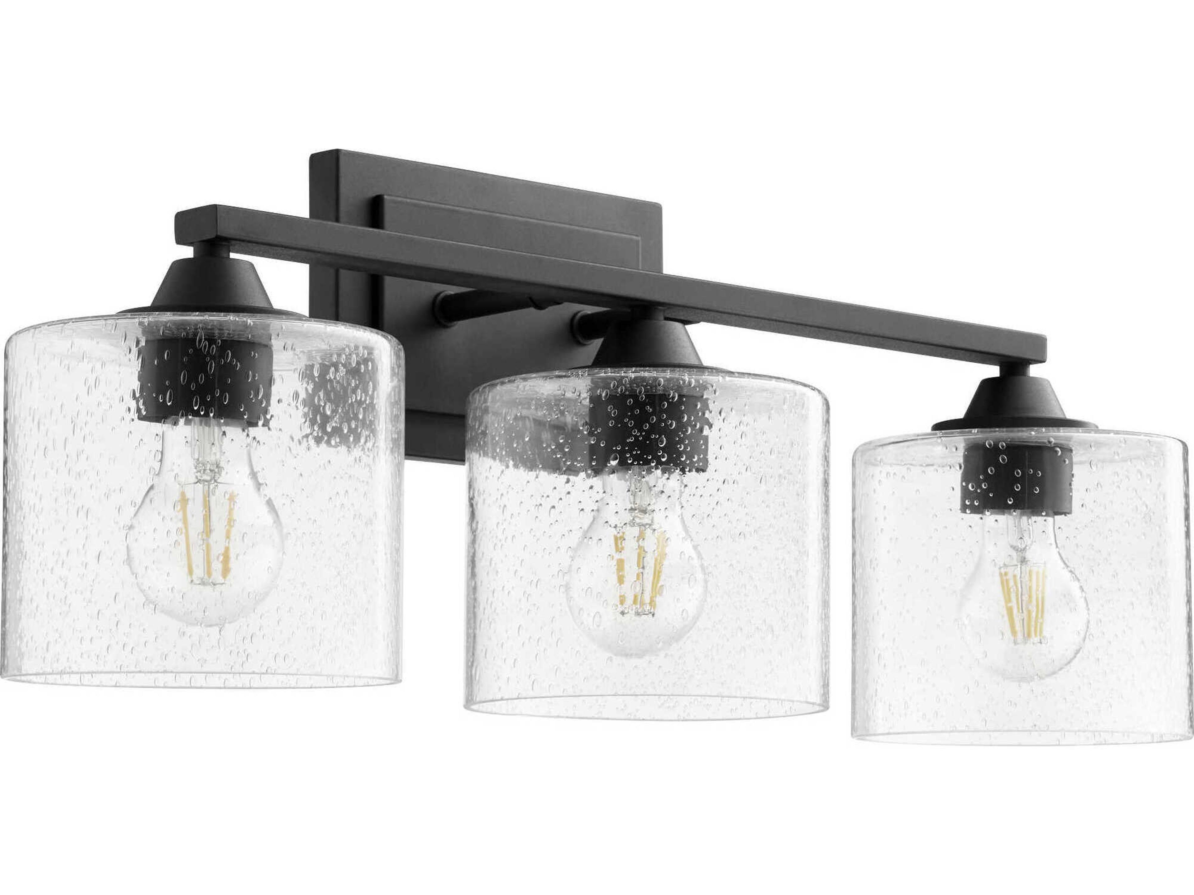 Quorum Dakota 3-Light Noir Black Vanity Light