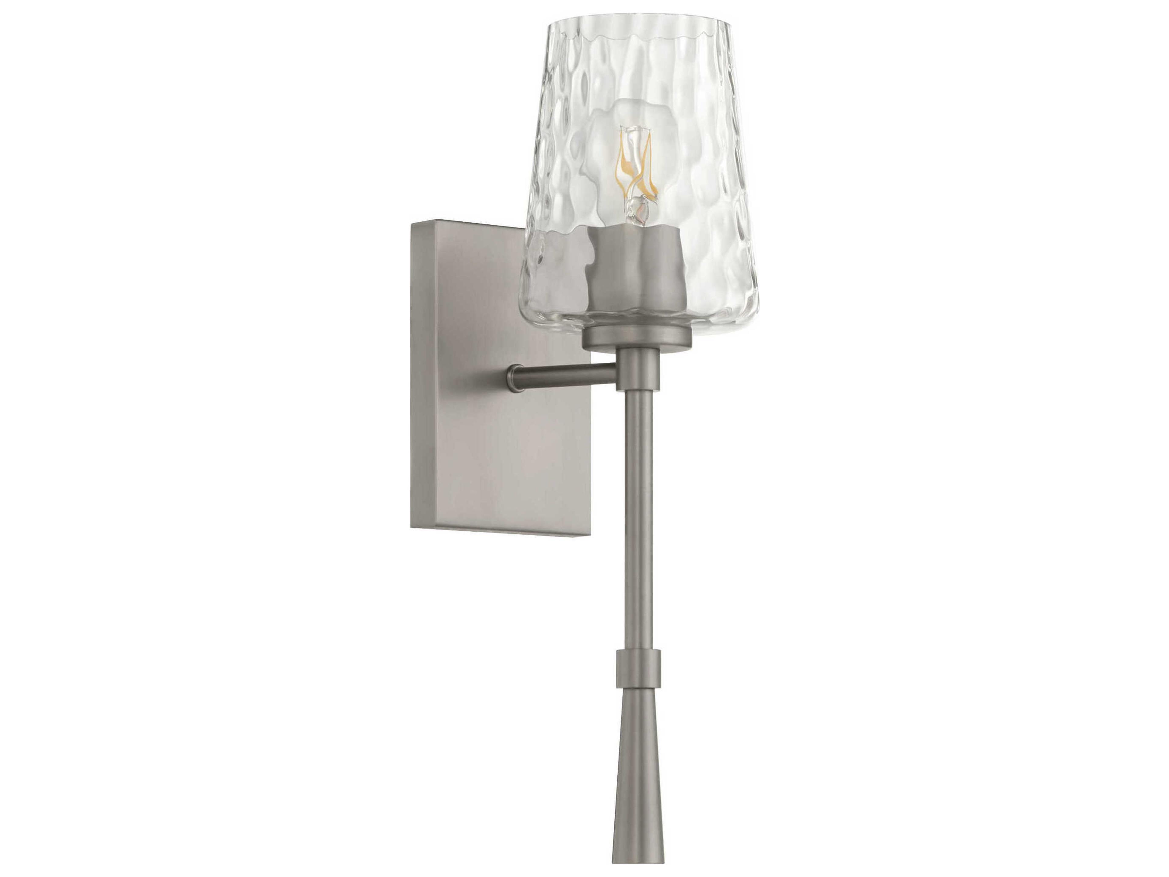Quorum Goodwin 1-Light Satin Nickel Wall Sconce