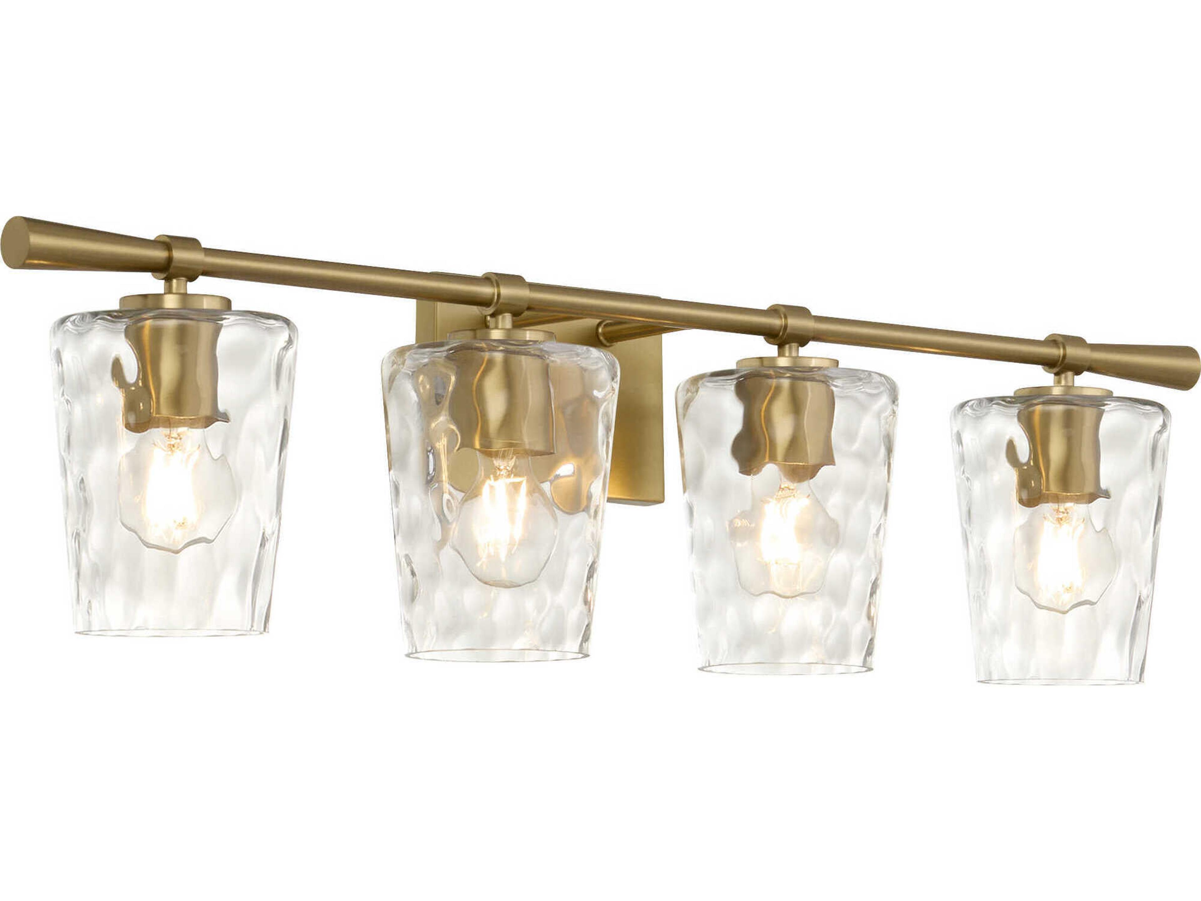 Quorum Goodwin 4-Light Satin Nickel Vanity Light