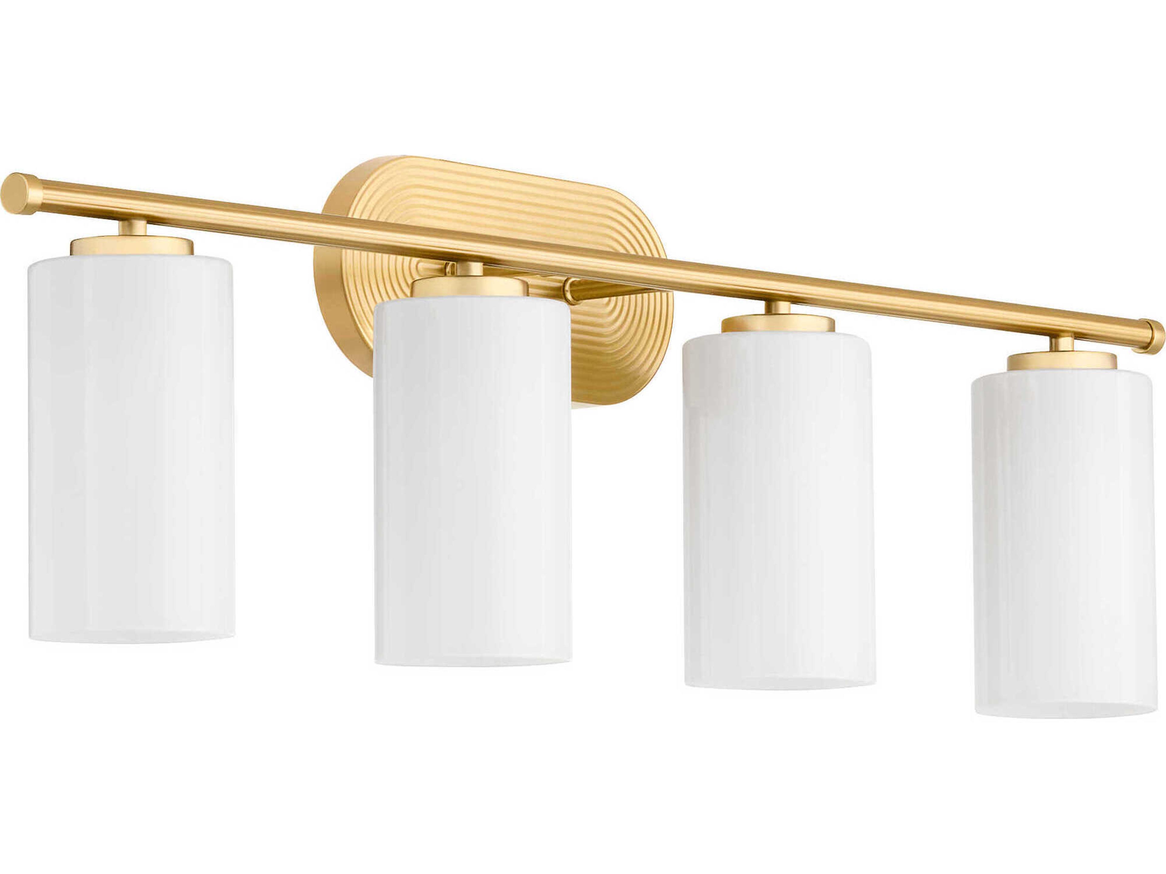 Quorum Belinder 4-Light Aged Brass Vanity Light