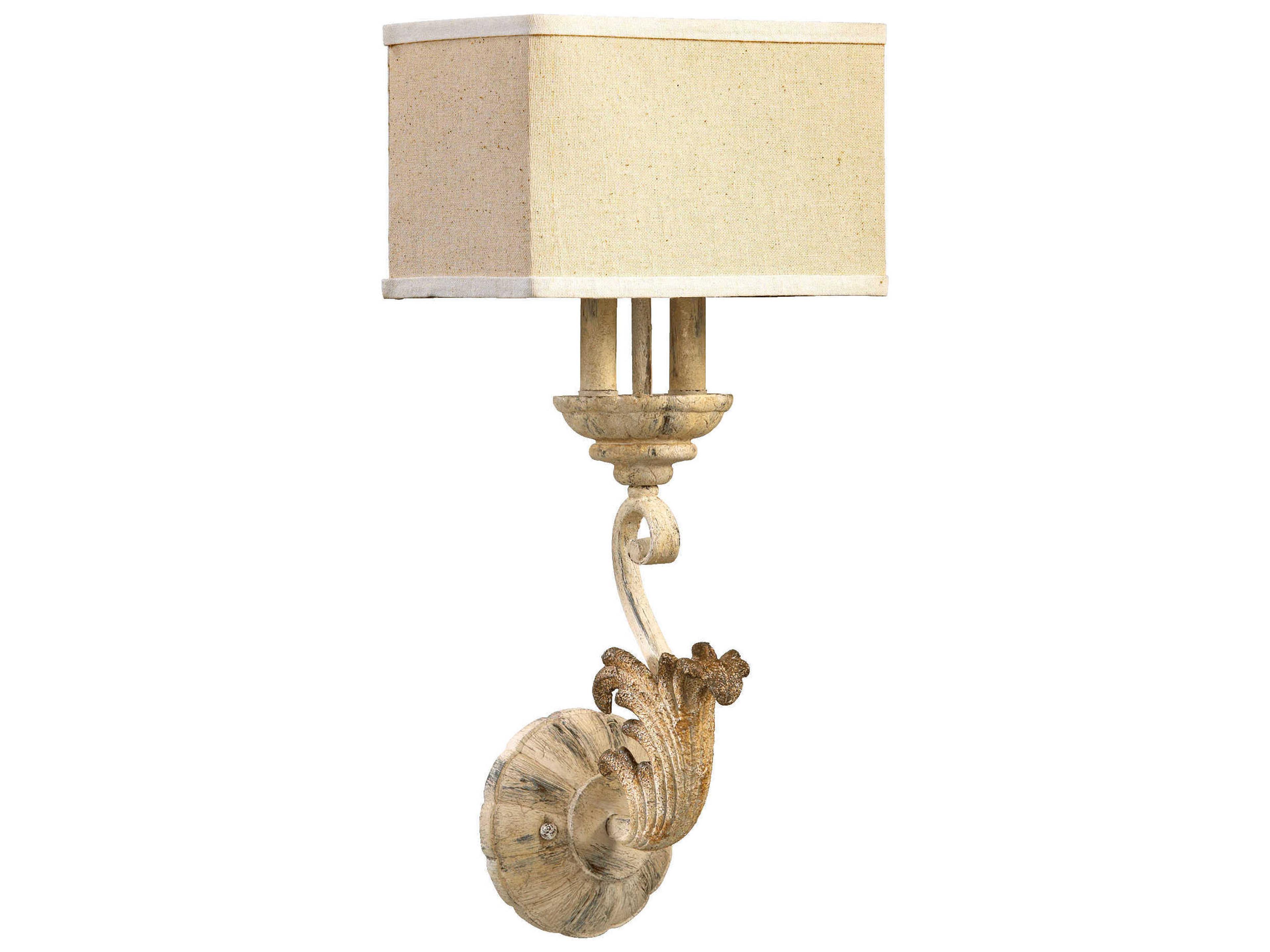 Quorum Florence 2-Light Persian White Wall Sconce