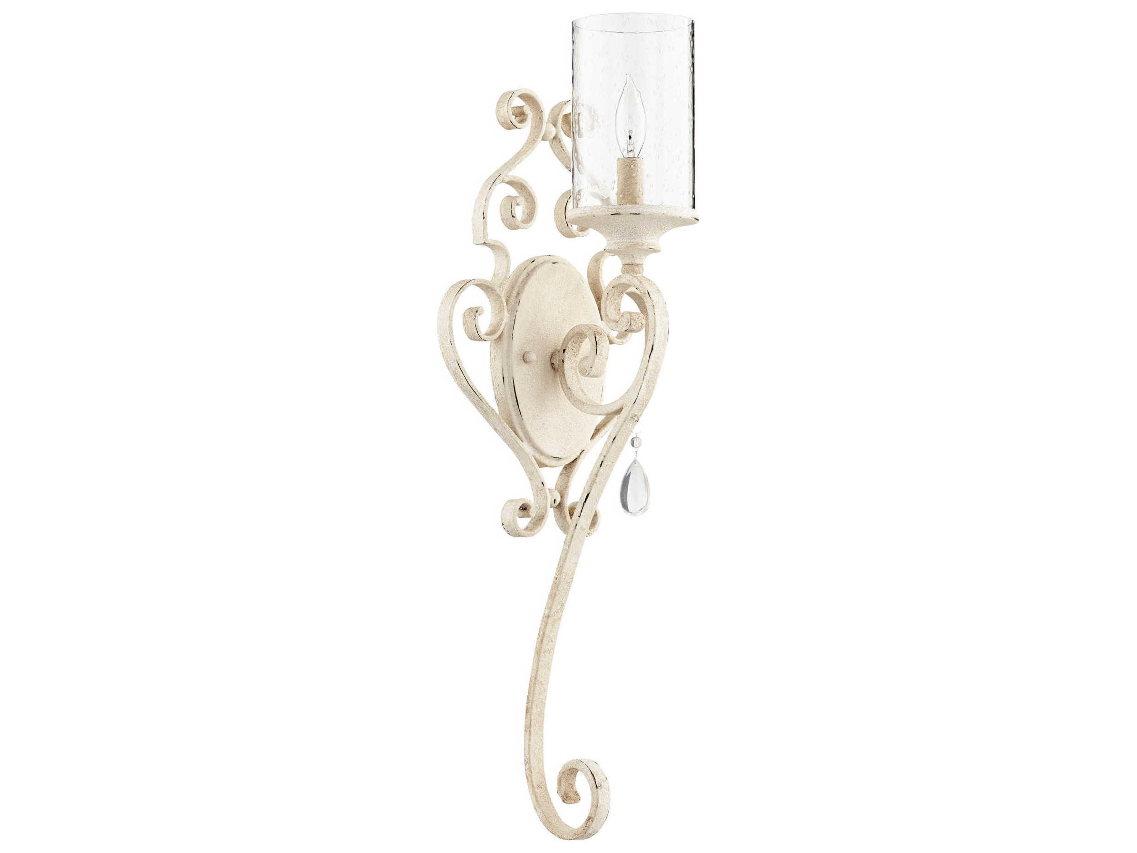 Quorum San Miguel 1-Light Persian White Glass Vanity Light