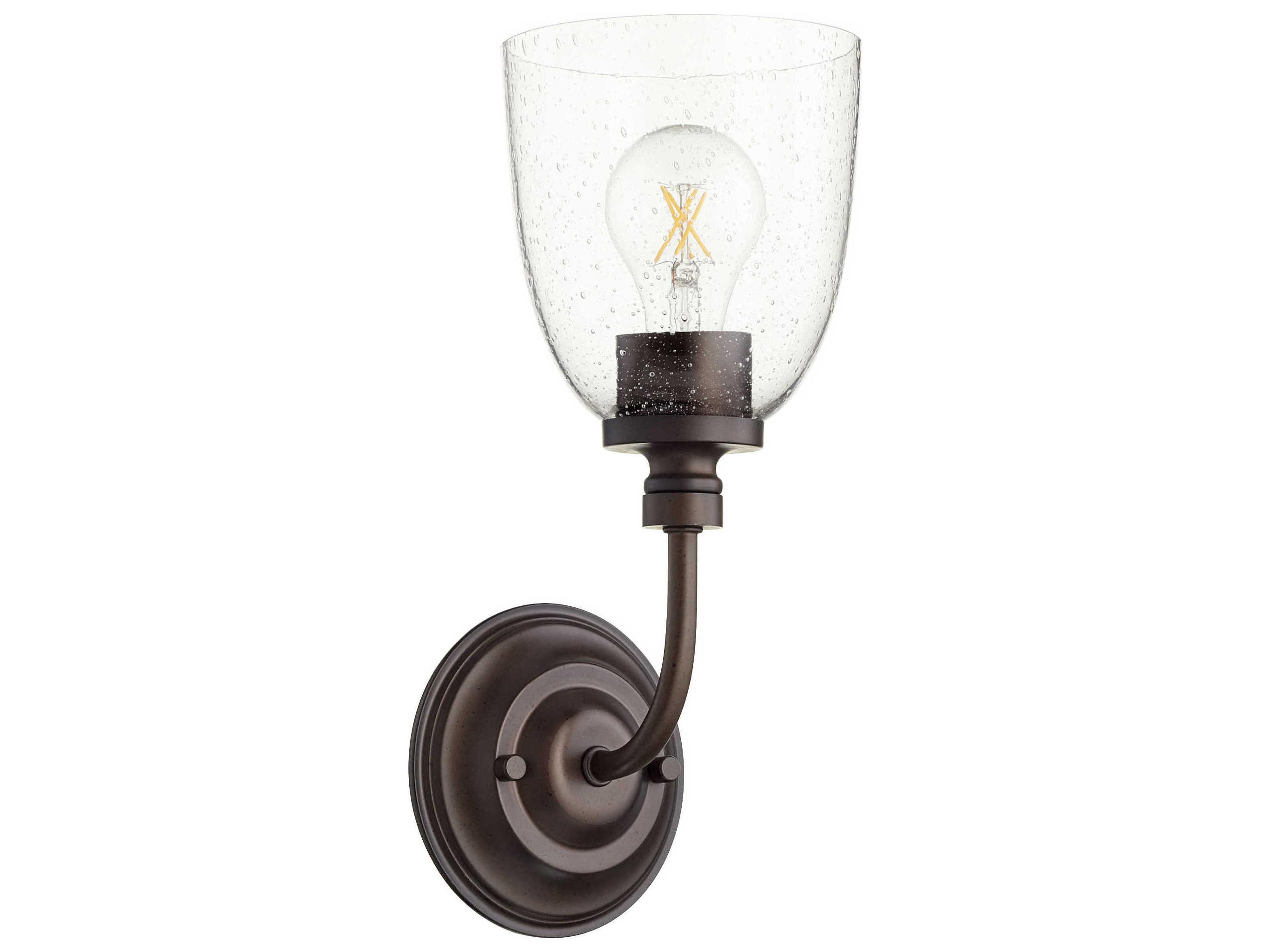 Quorum Rossington 1-Light Oiled Bronze Wall Sconce