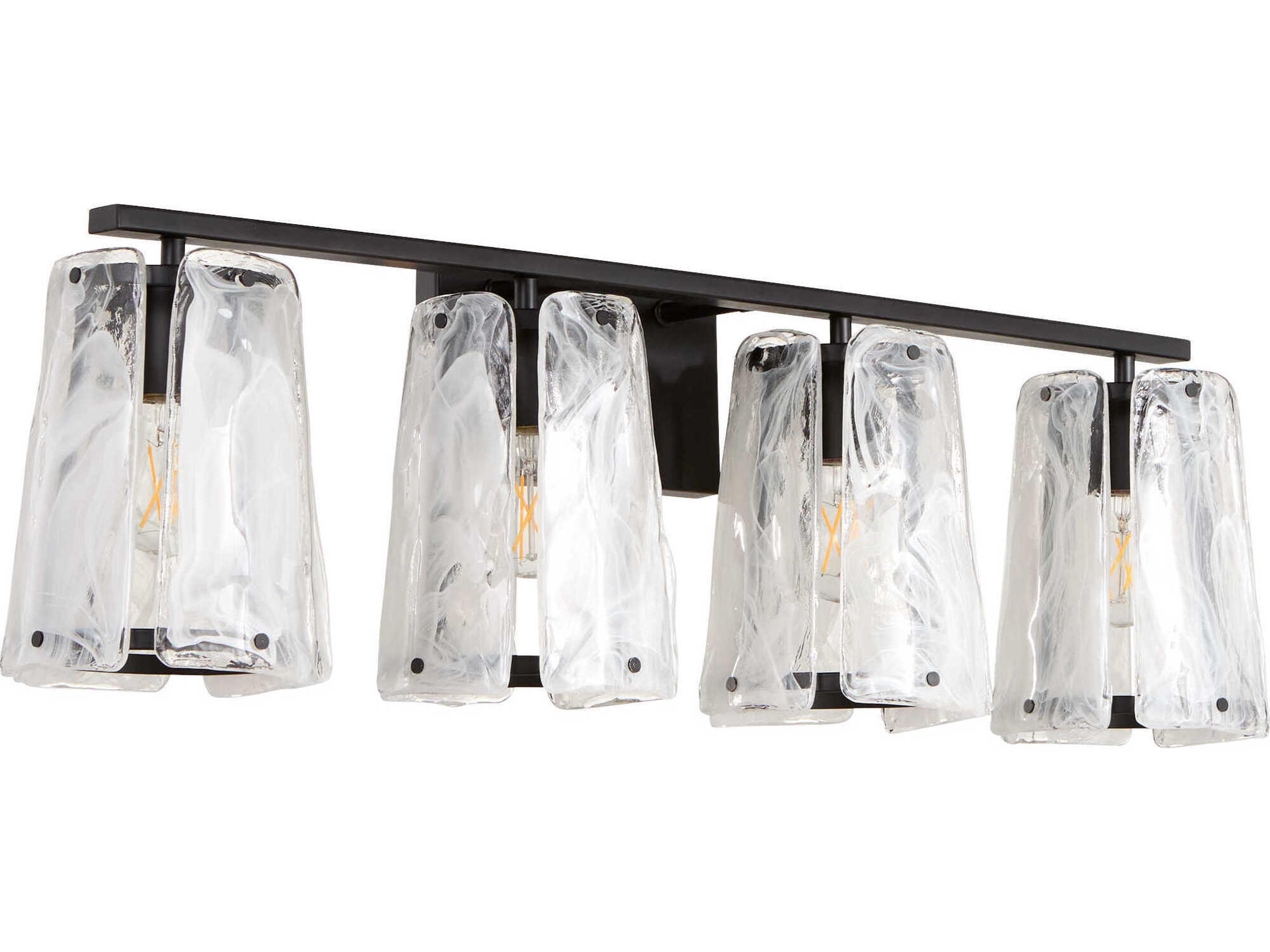 Quorum Prestige 4-Light Matte Black Vanity Light