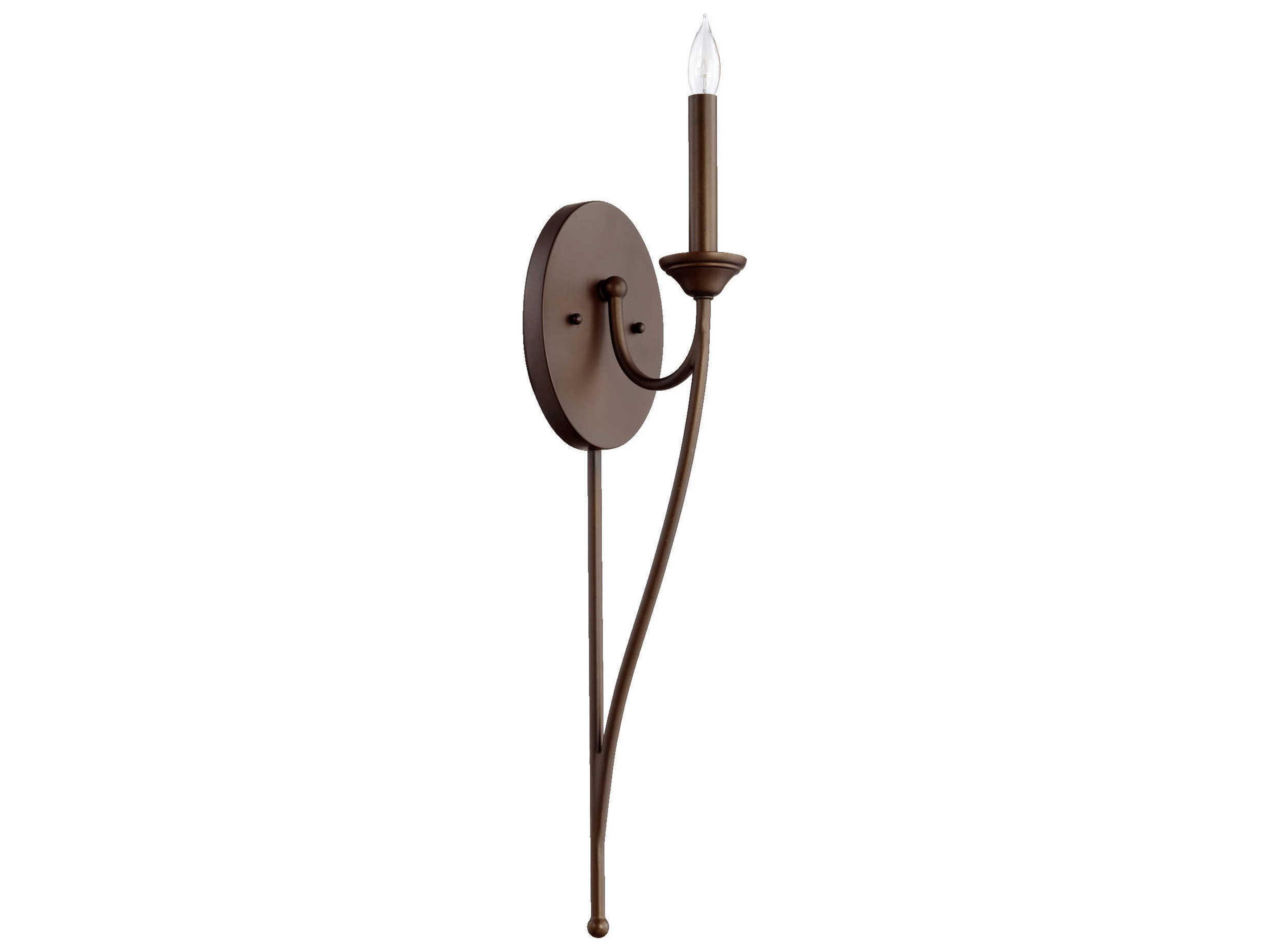 Quorum Brooks 1-Light Oiled Bronze Wall Sconce