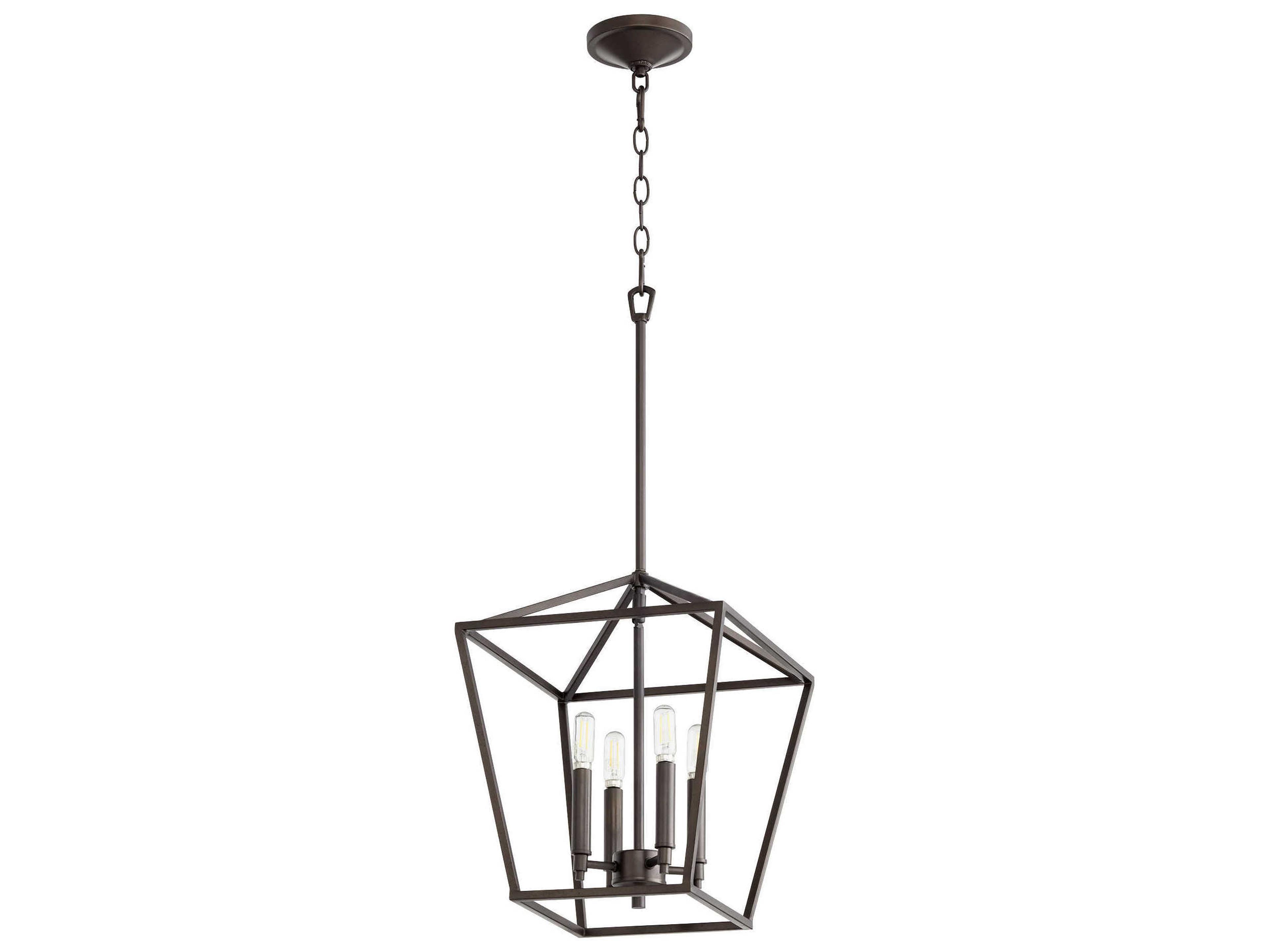 Quorum Gabriel 4-Light Oiled Bronze Candelabra Chandelier