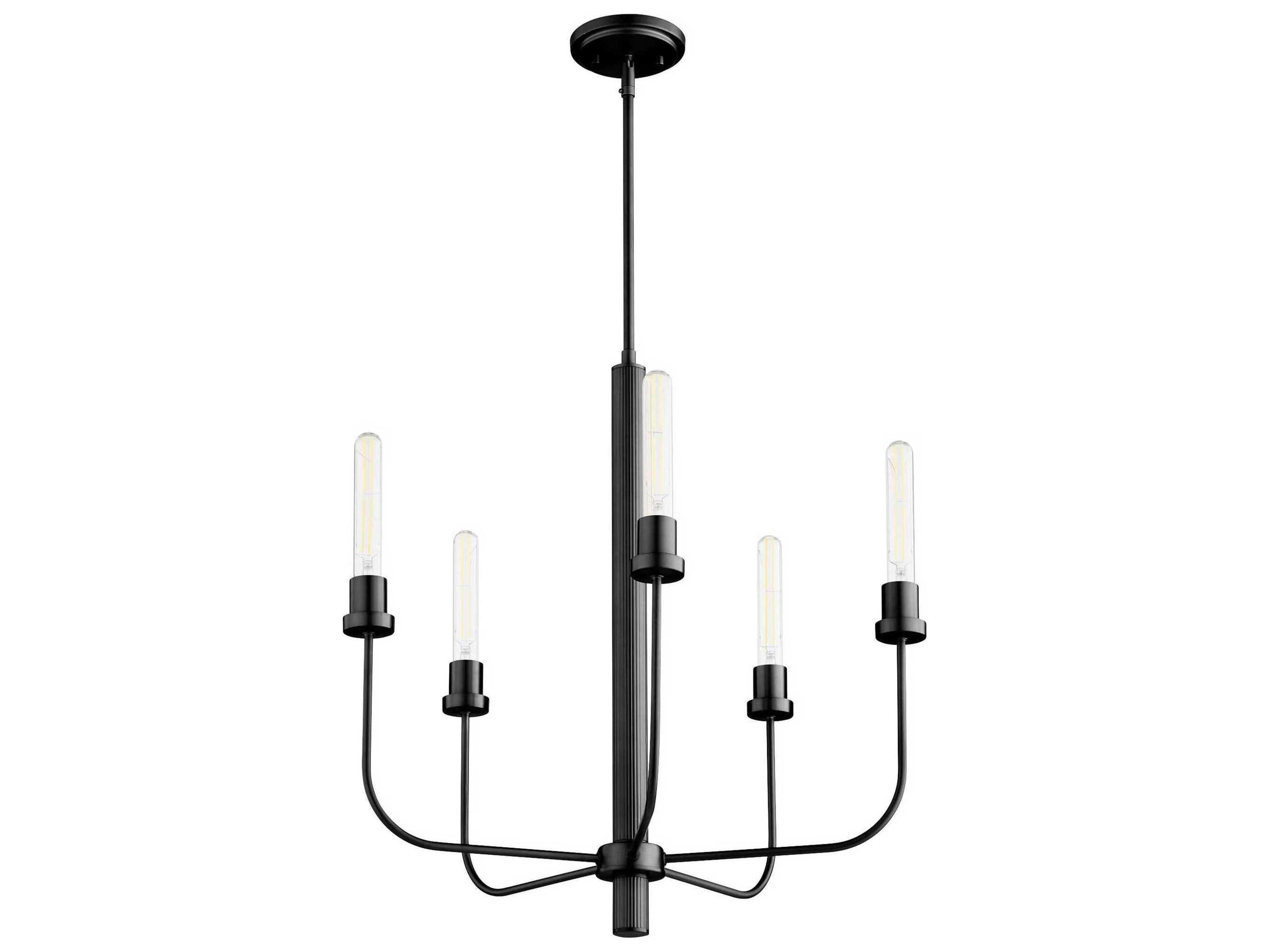 Quorum Sheridan 5-Light Matte Black Chandelier