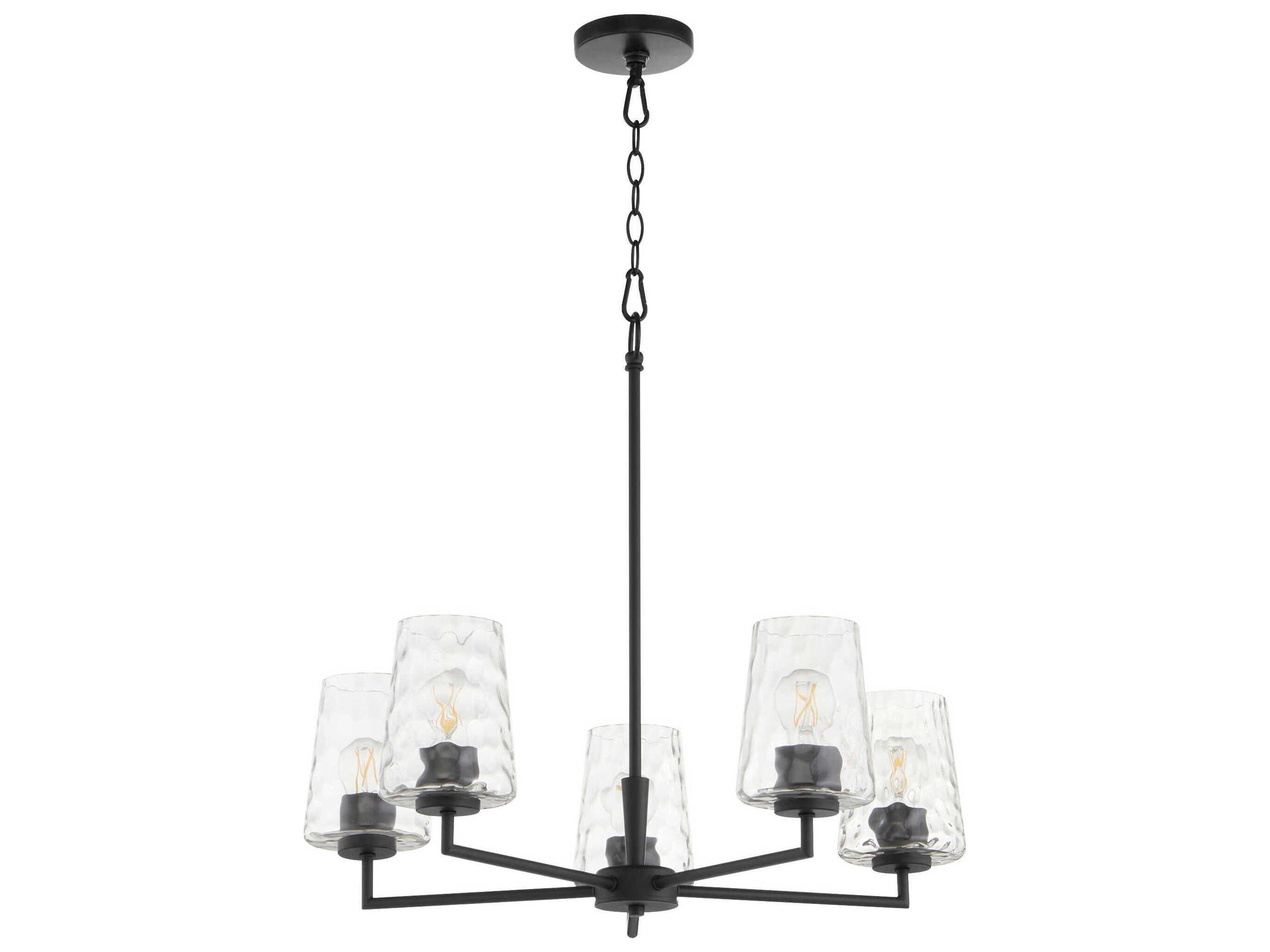 Quorum Goodwin 5-Light Matte Black Chandelier