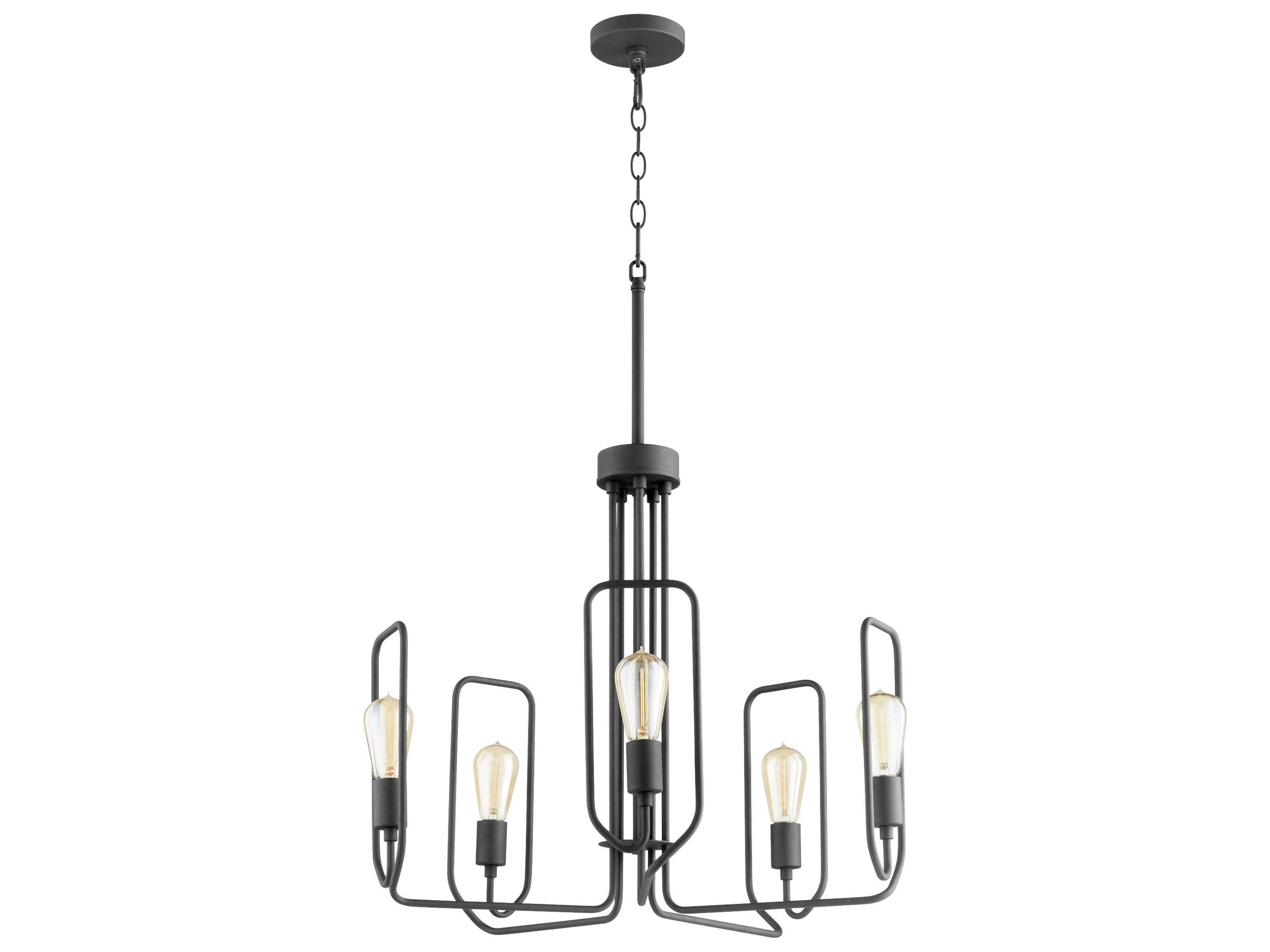Quorum Howe 5-Light Textured Black Chandelier