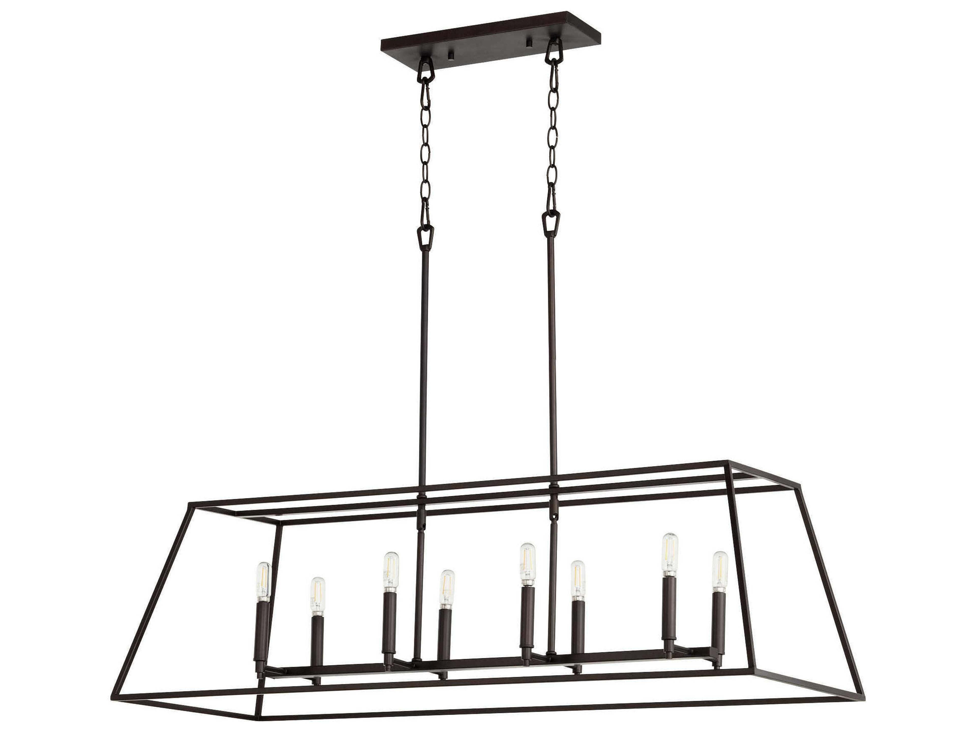 Quorum Gabriel 8-Light Oiled Bronze Island Pendant