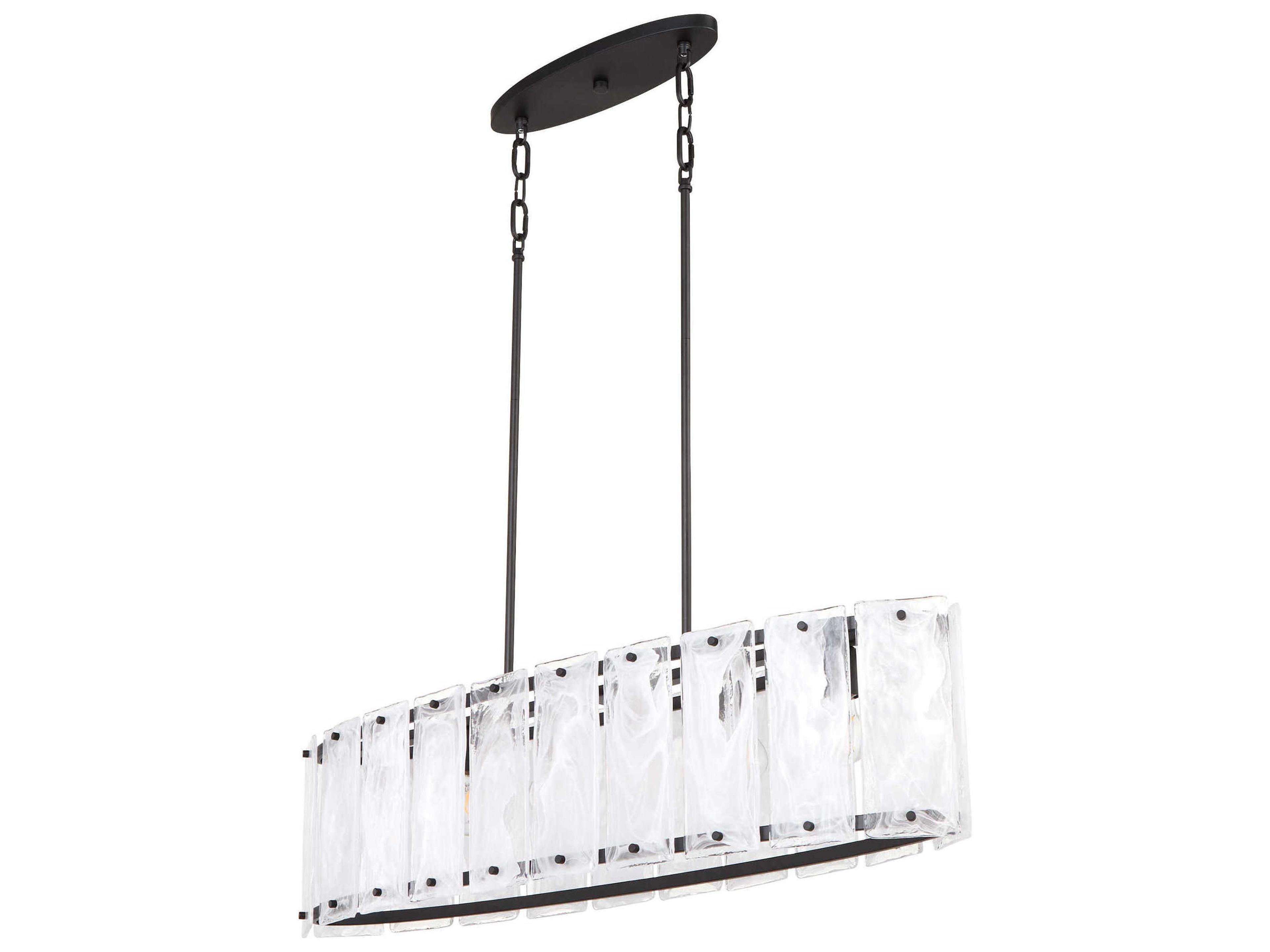 Quorum Prestige 6-Light Matte Black Island Pendant