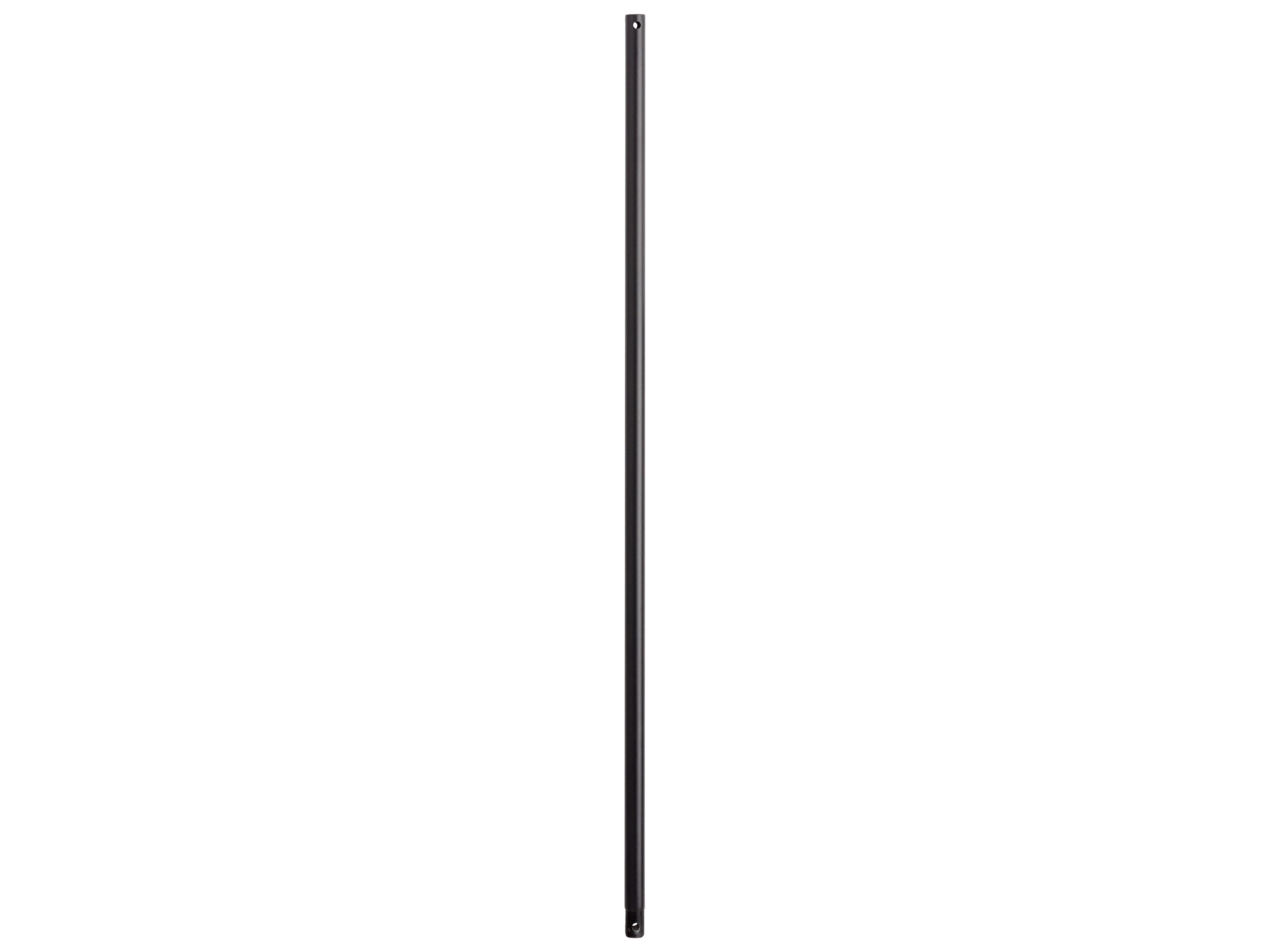 Quorum Cylinders 60" Textured Black Downrod