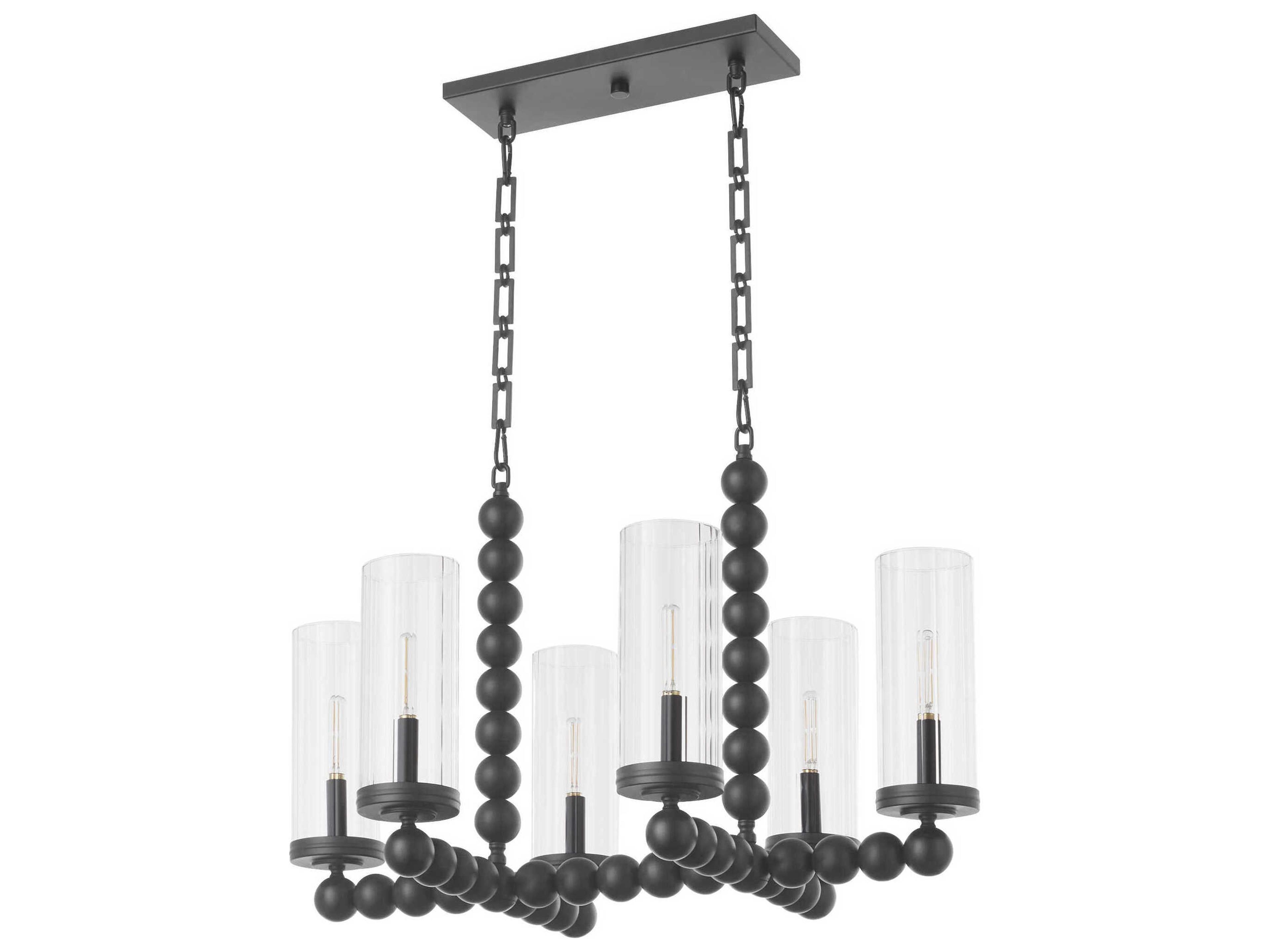 Quorum Lee Boulevard 6-Light Matte Black Island Pendant