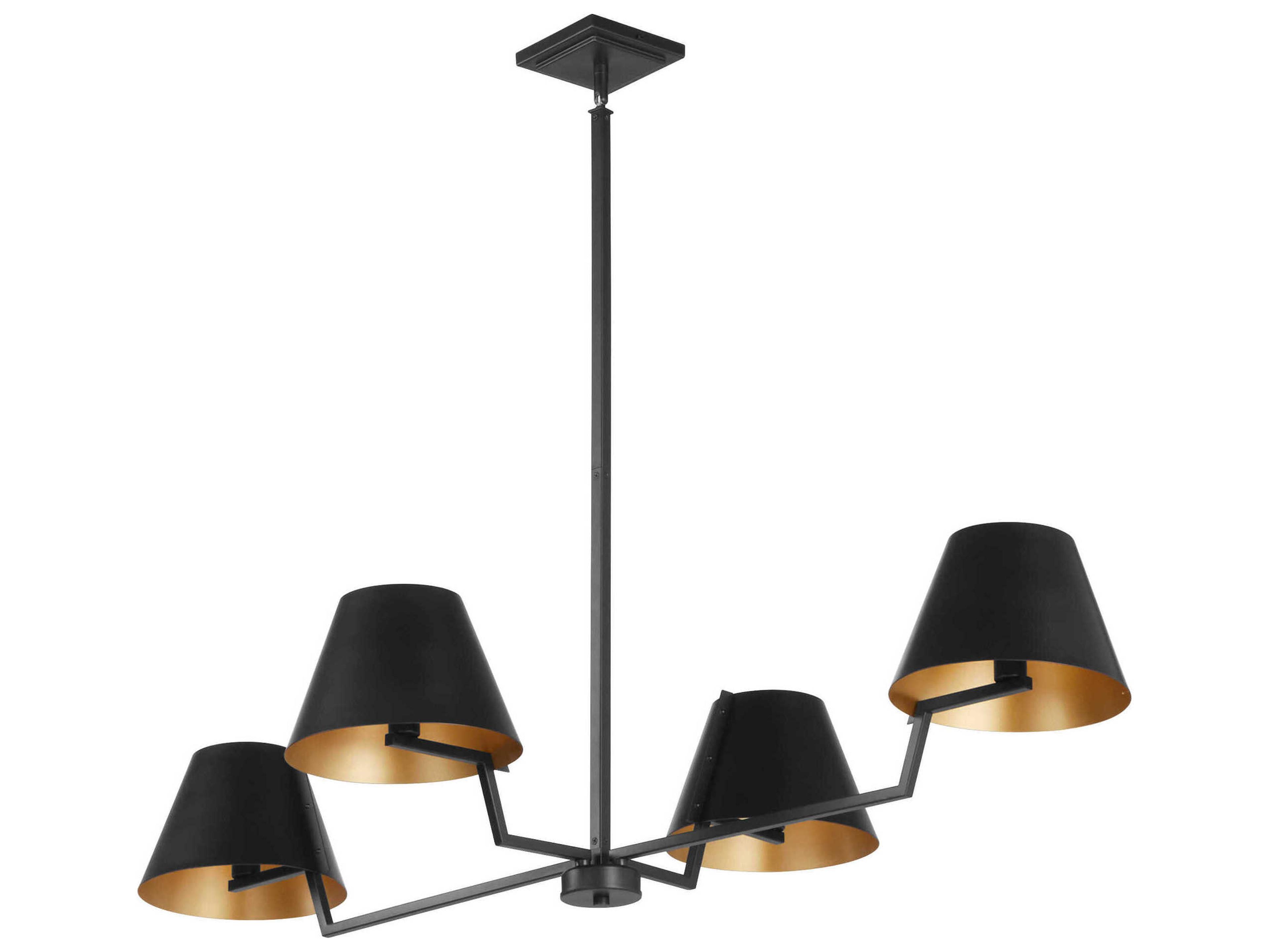 Quorum Bliss 4-Light Matte Black Island Pendant