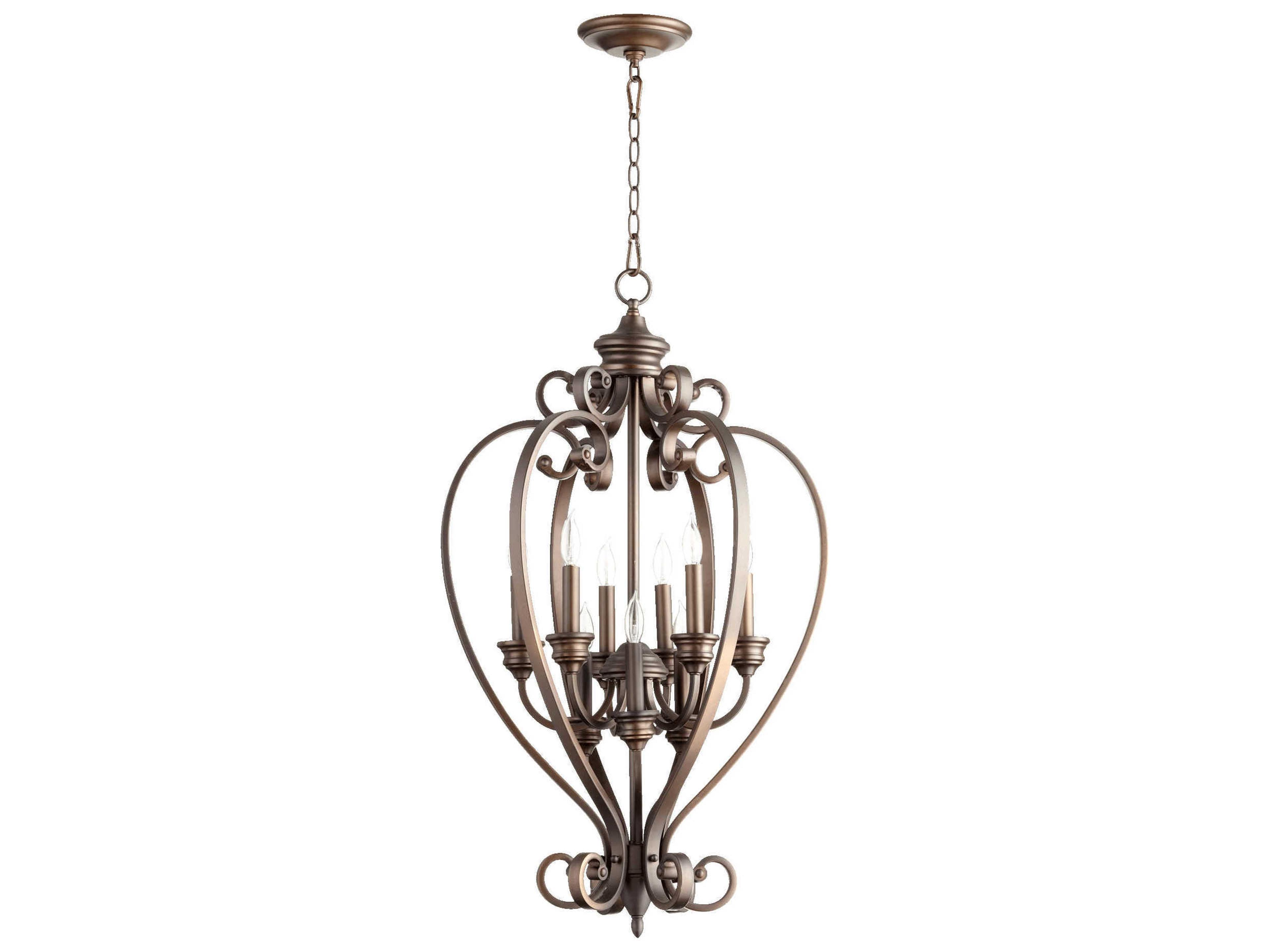 Quorum Bryant 9-Light Oiled Bronze Pendant