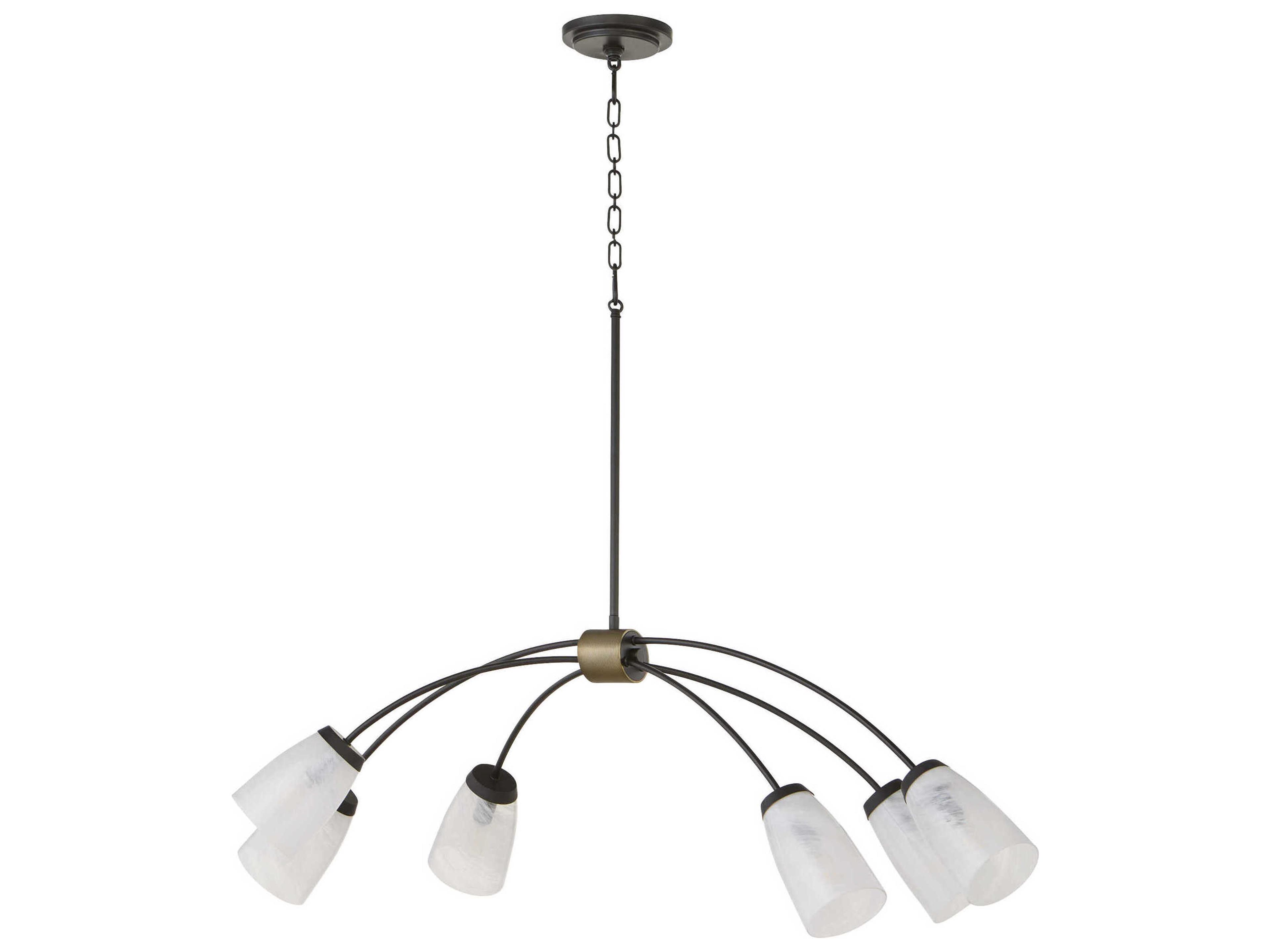 Quorum Arpeggio 6-Light Matte Black Island Pendant