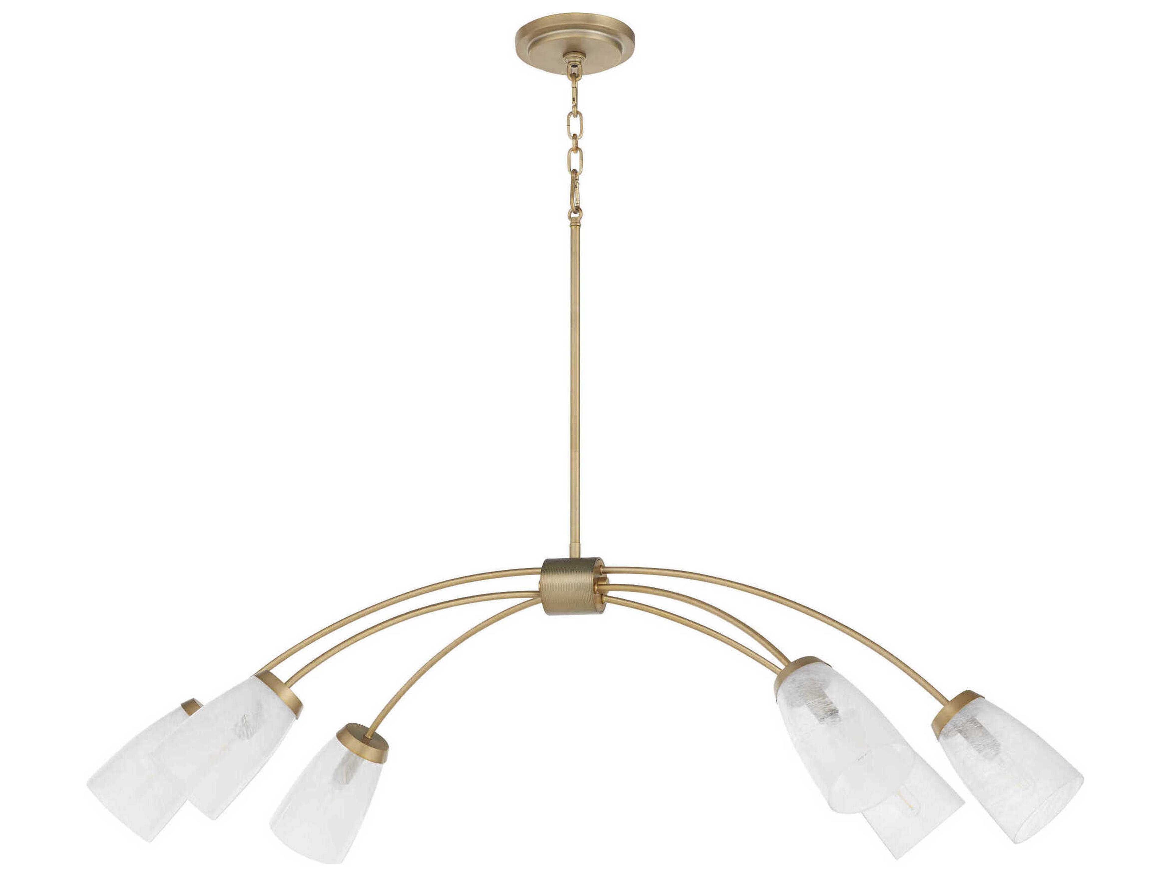 Quorum Arpeggio 6-Light Aged Brass Island Pendant