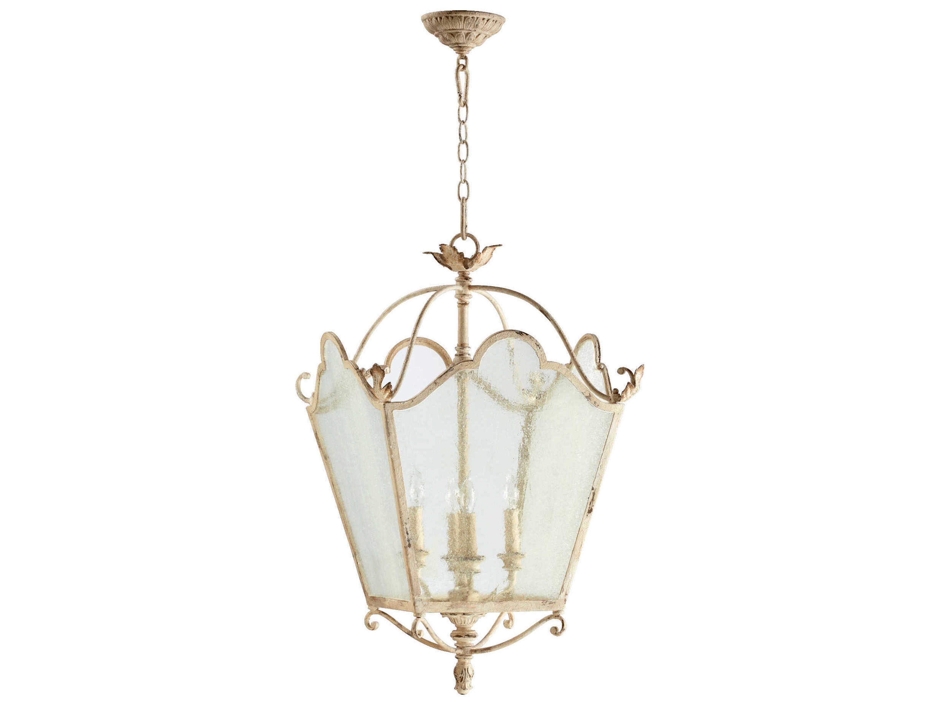 Quorum Salento 4-Light Persian White Glass Candelabra Chandelier