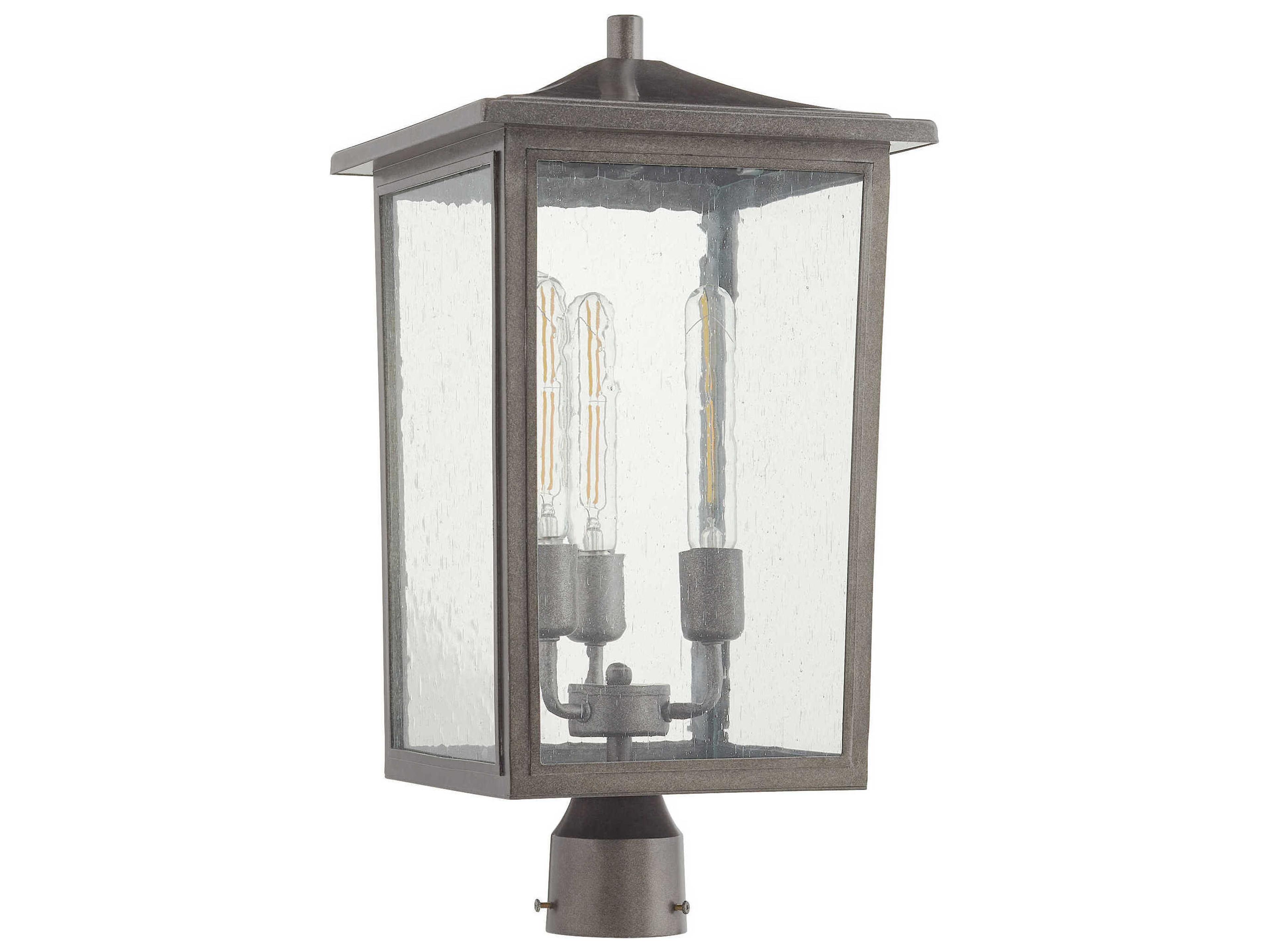 Quorum Riverside 3-Light Outdoor Post Light
