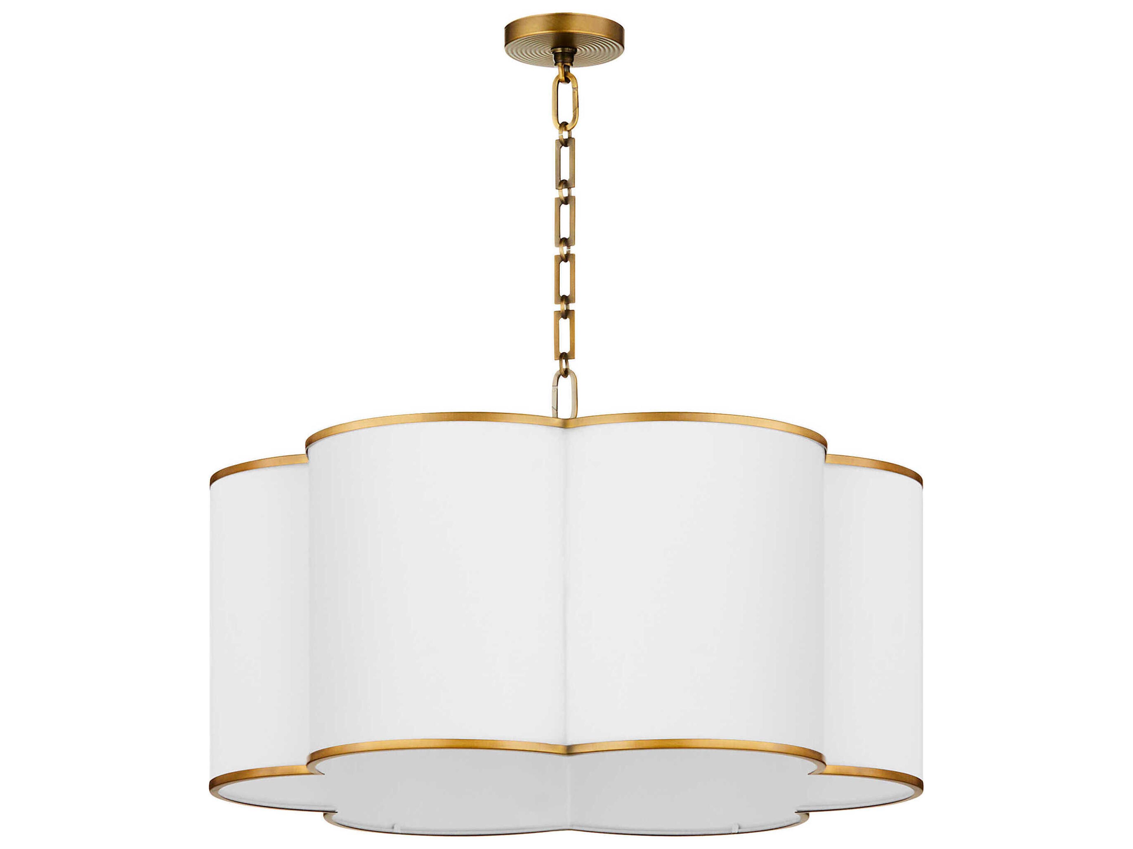 Quorum Belinder 6-Light Brass Pendant