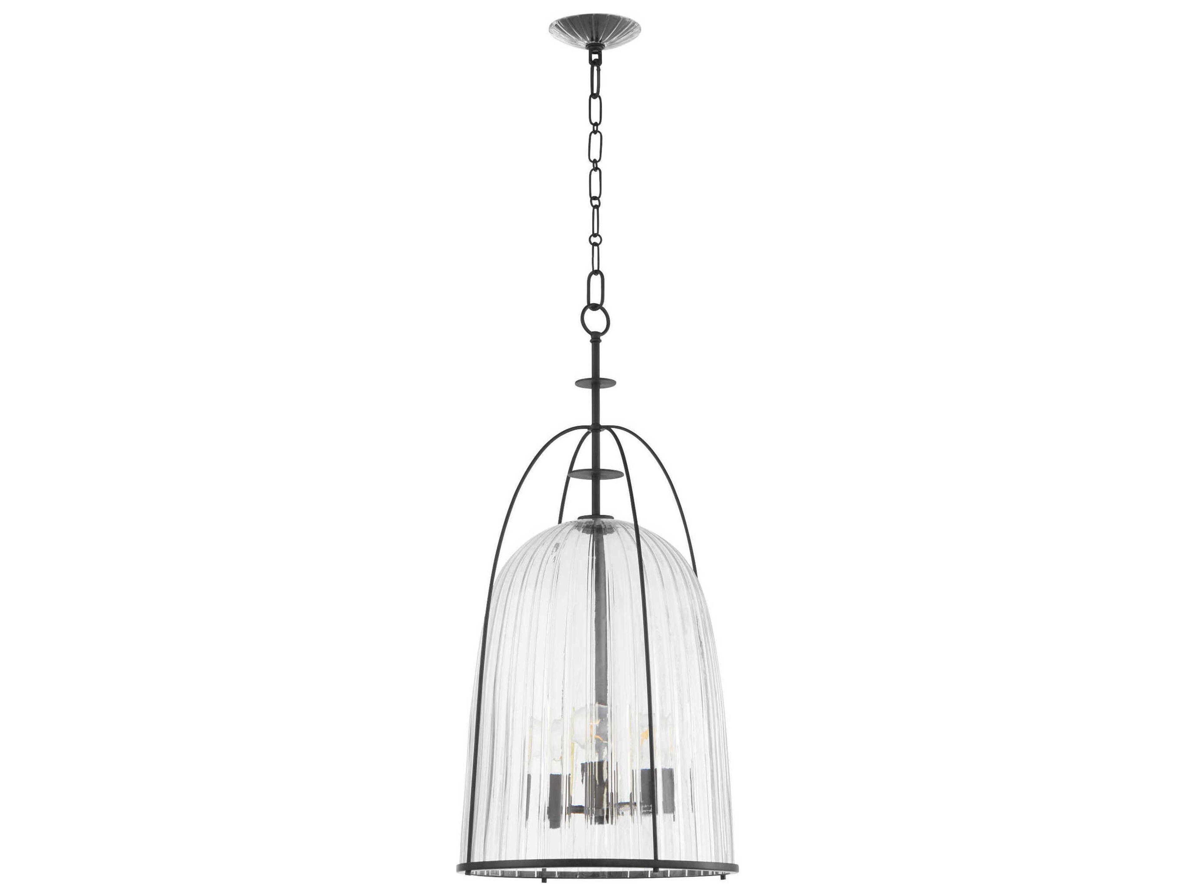 Quorum Alice 3-Light Matte Black Pendant
