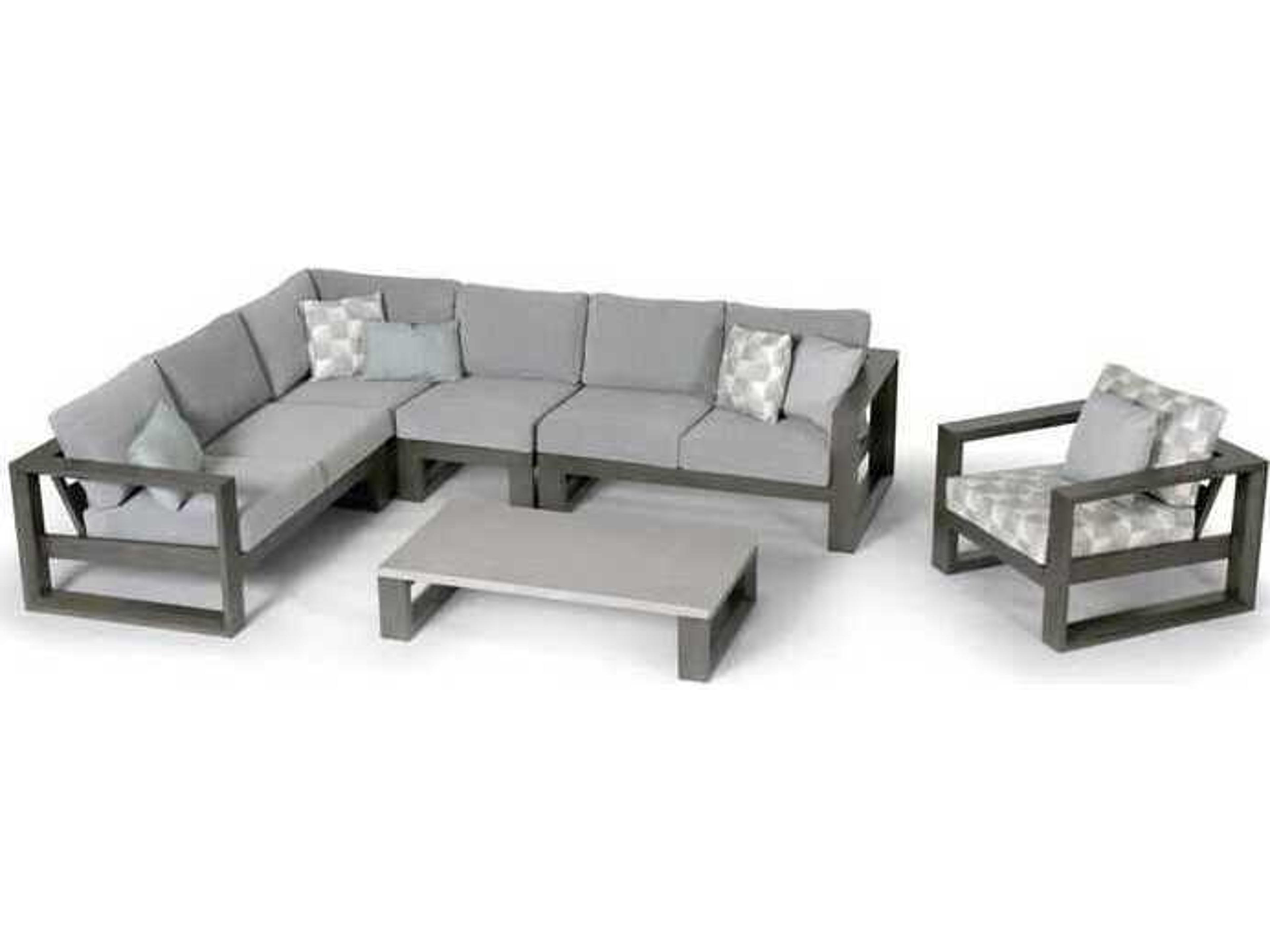 Ratana Elements Aluminum Cushion Lounge Set