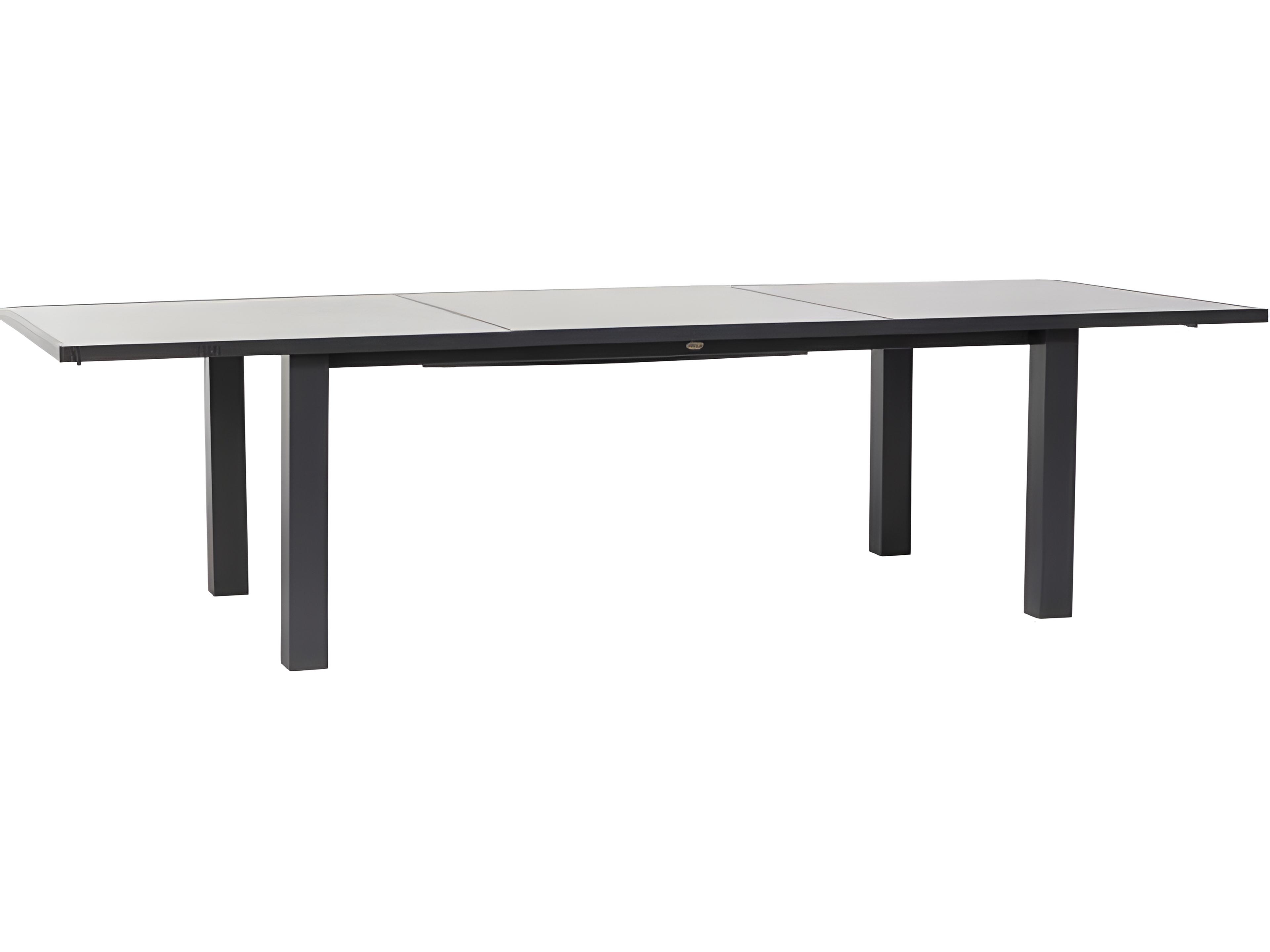 Ratana Mezo Silver Pearl Aluminum Rectangular Dining Table