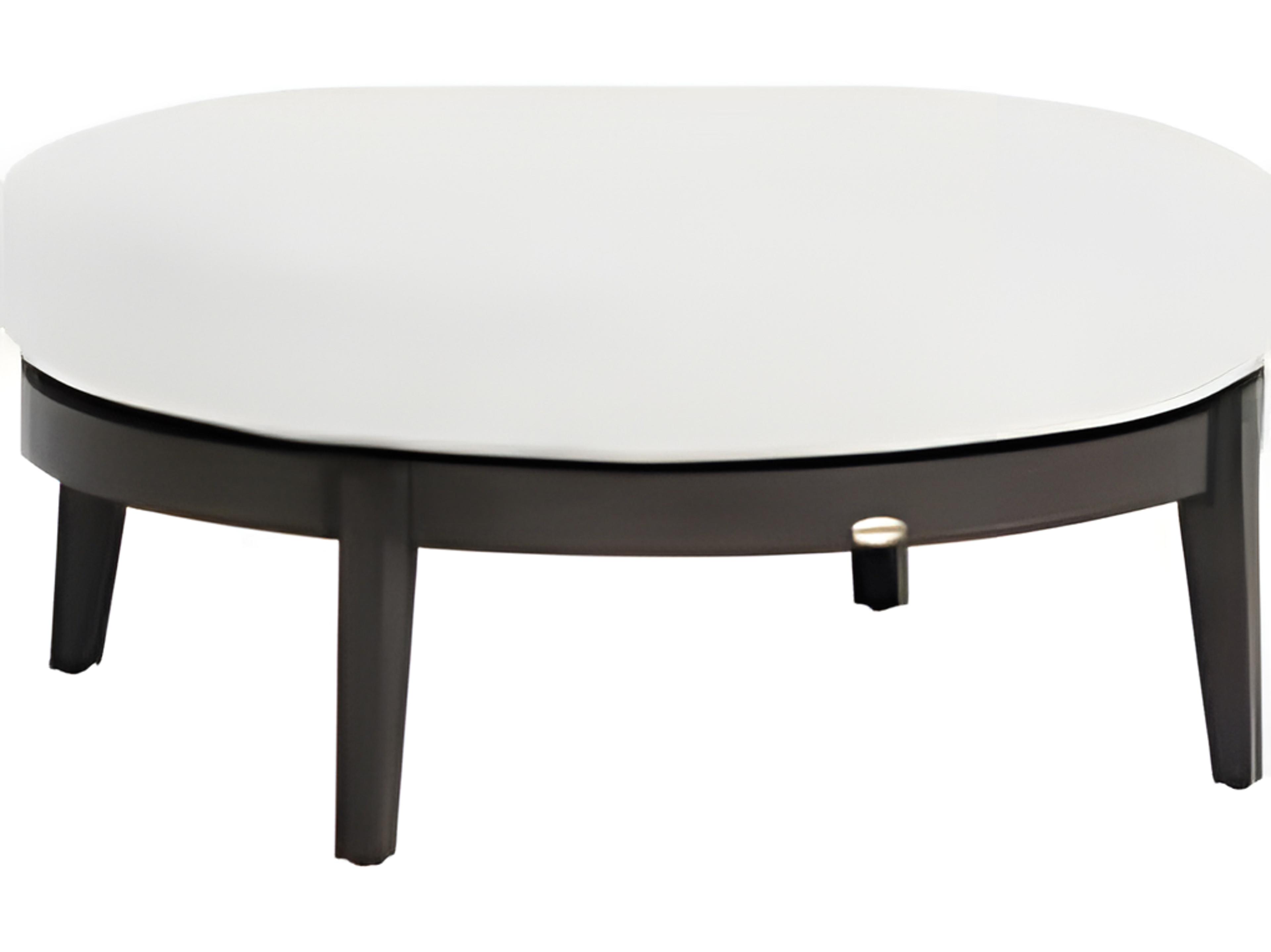 Ratana Lucia Silver Ash Grey Aluminum Cushion Ottoman