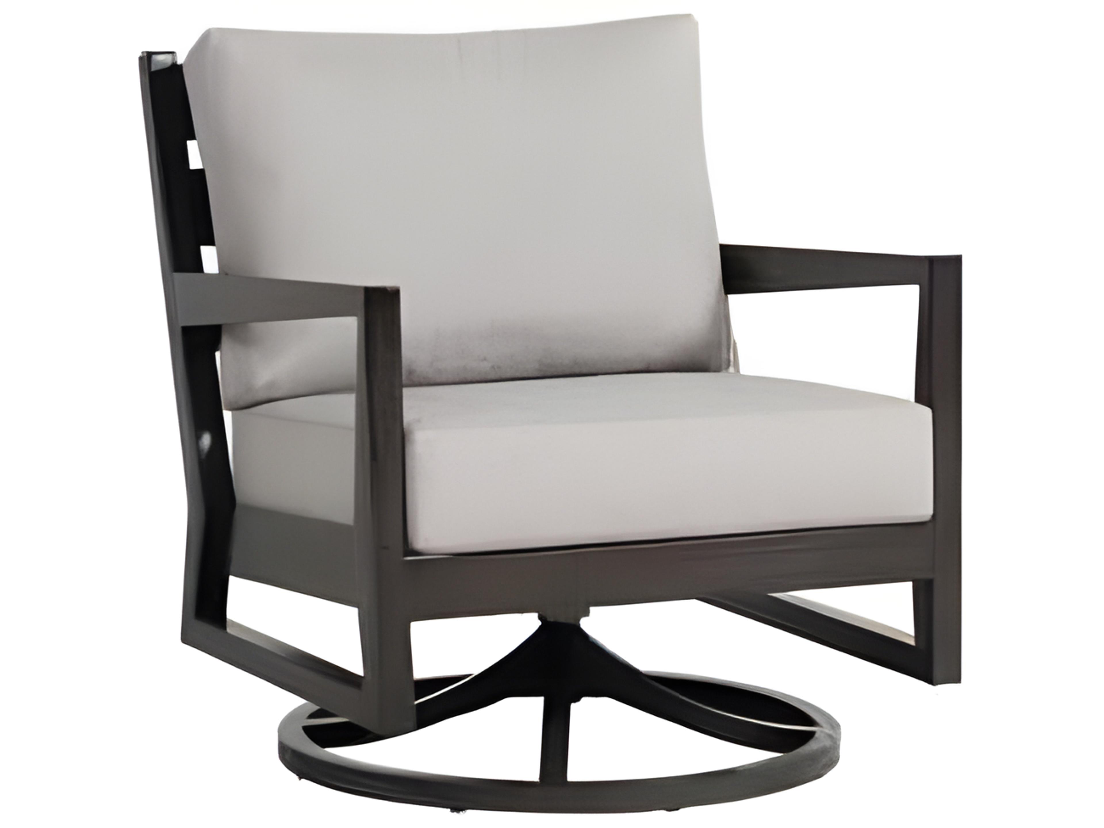 Ratana Lucia Silver Ash Grey Aluminum Cushion Lounge Chair
