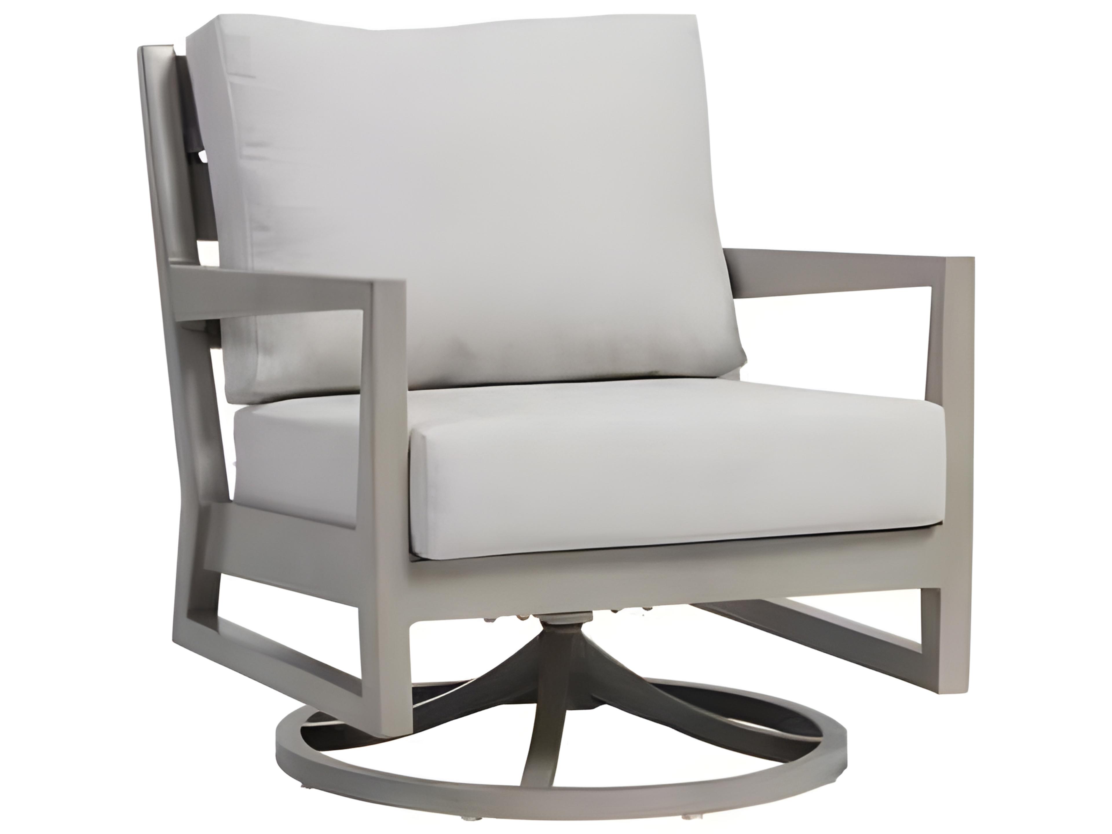Ratana Lucia Silver Pearl Aluminum Cushion Lounge Chair