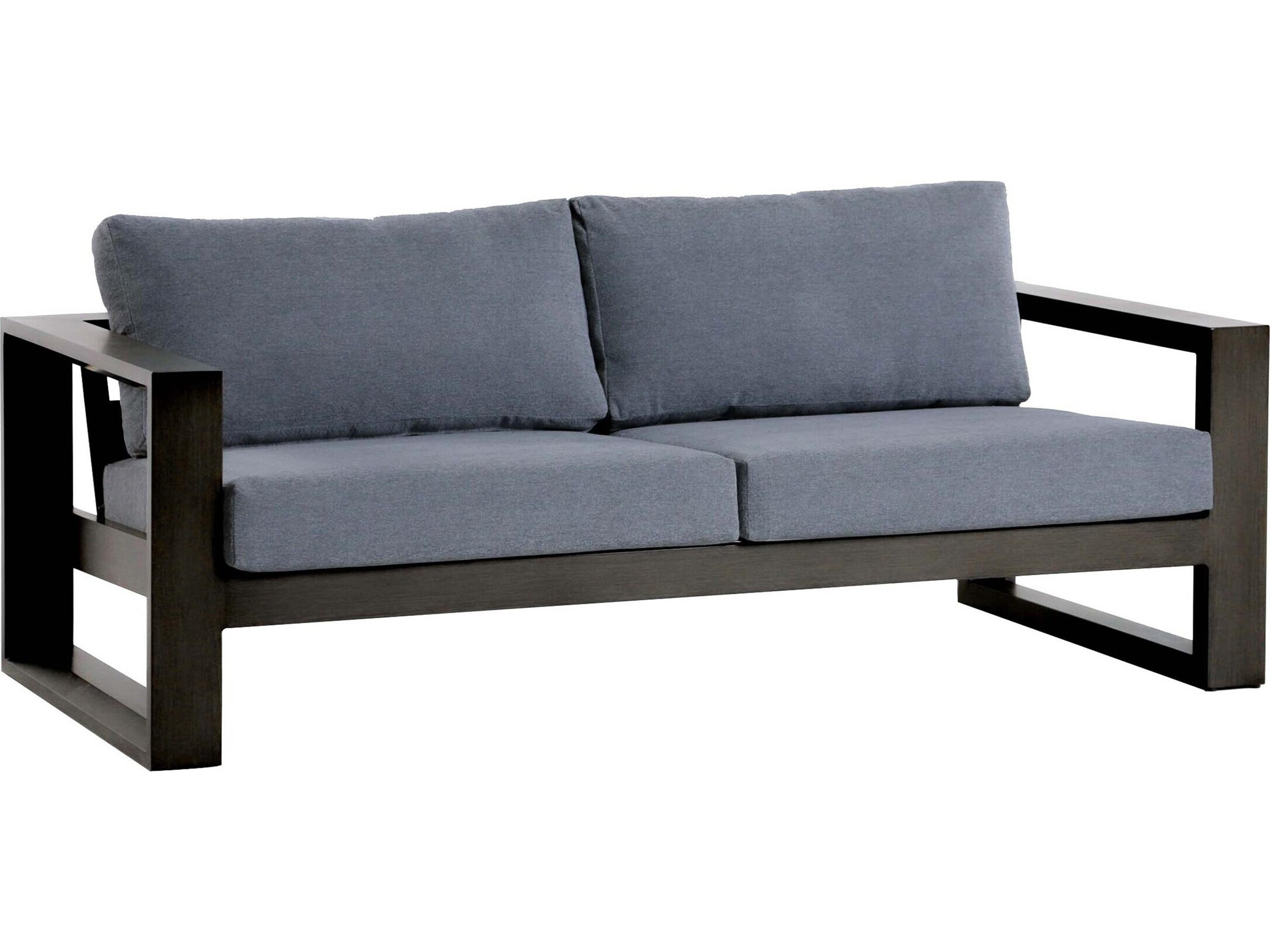 Ratana Elements Silver Ash Grey Aluminum Cushion Sofa
