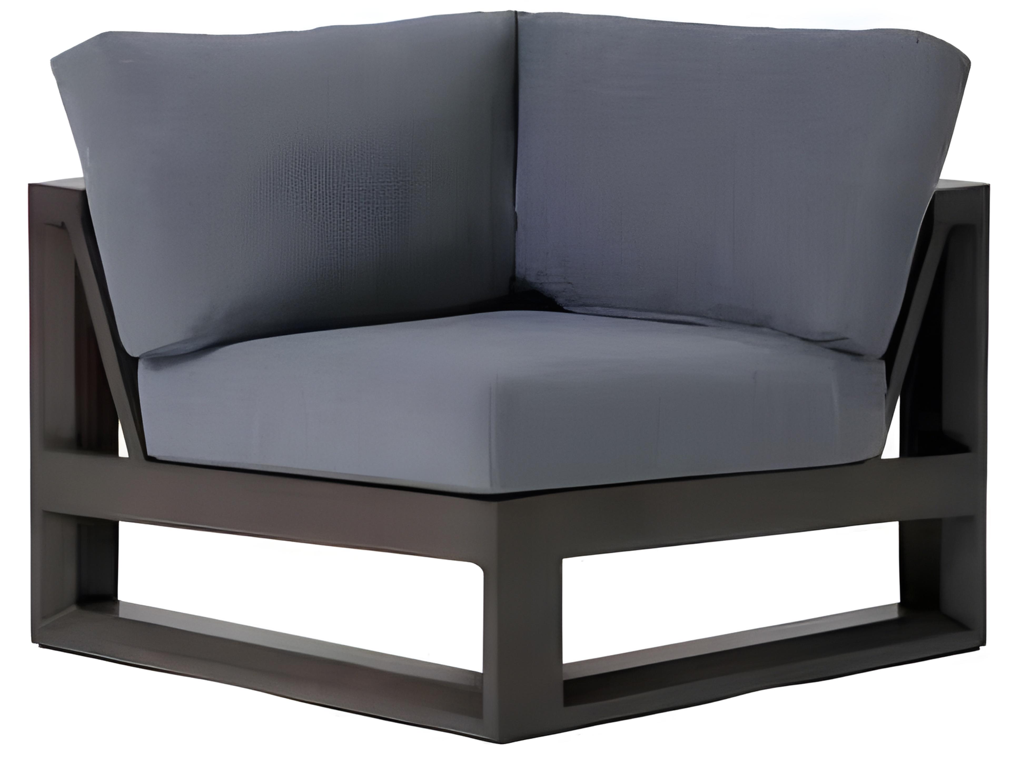 Ratana Elements Silver Ash Grey Aluminum Cushion Lounge Chair