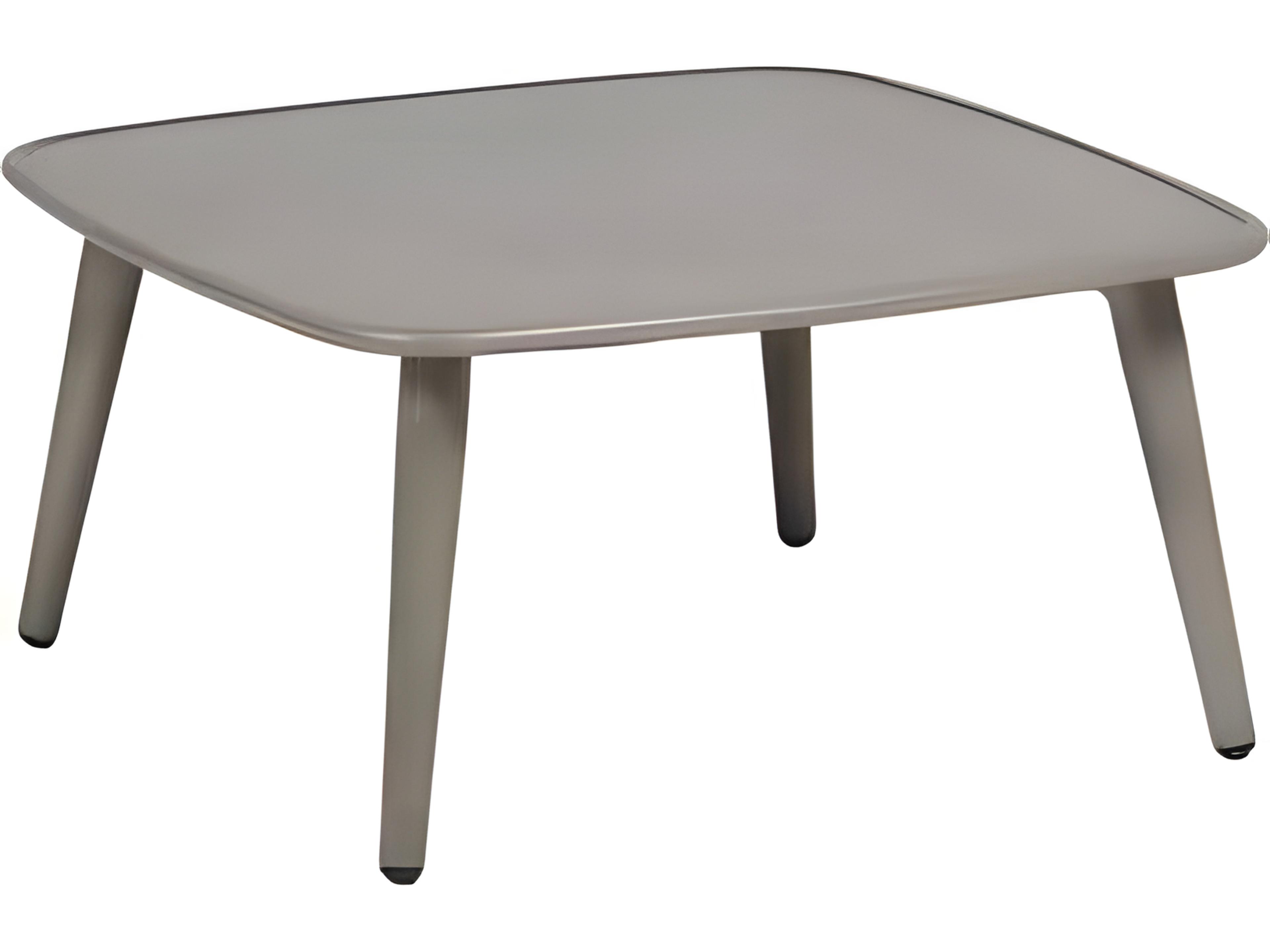 Ratana Coconut Grove Silver Pearl Aluminum Square Coffee Table