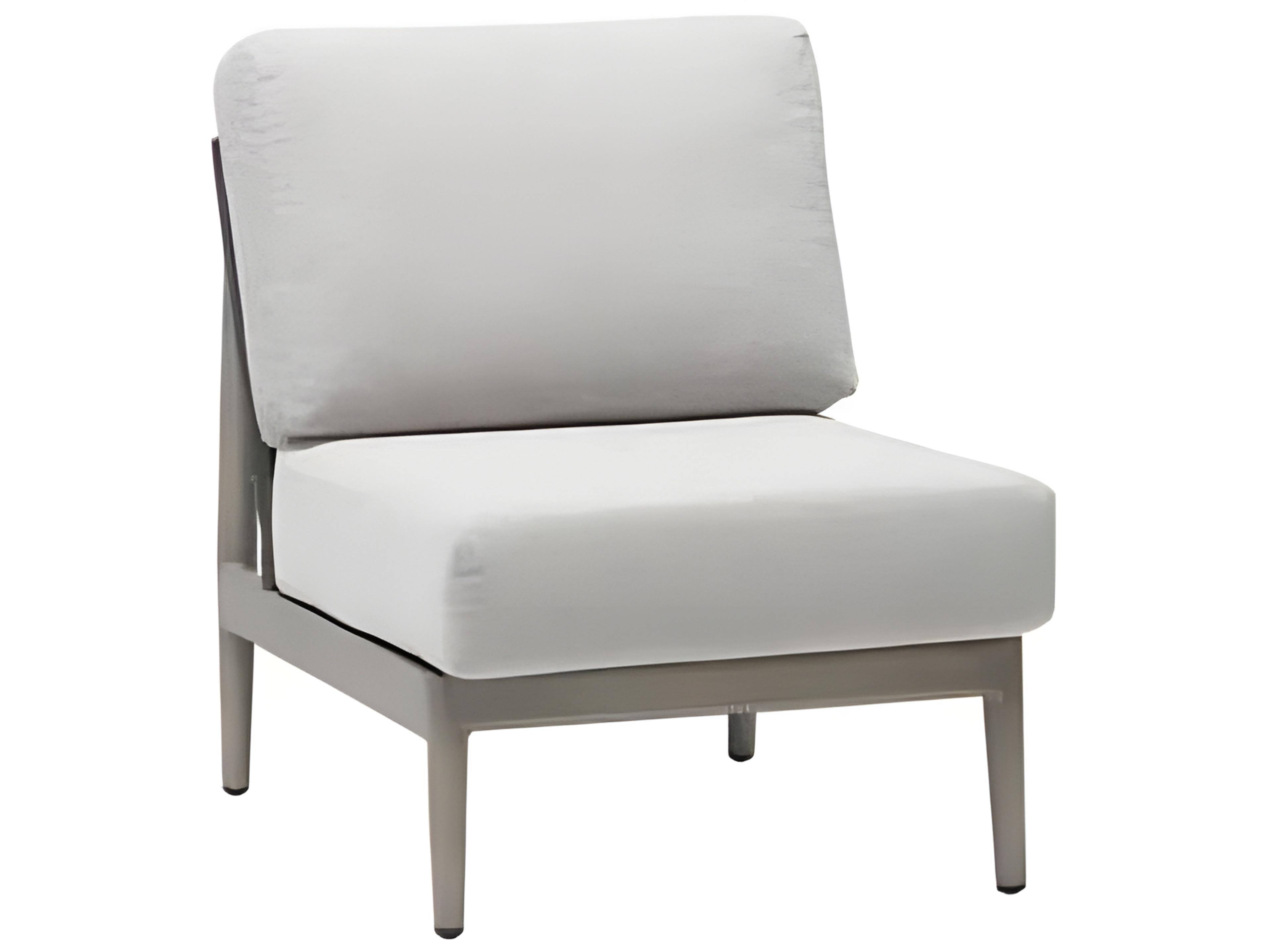 Ratana Coconut Grove Silver Pearl Aluminum Cushion Loveseat