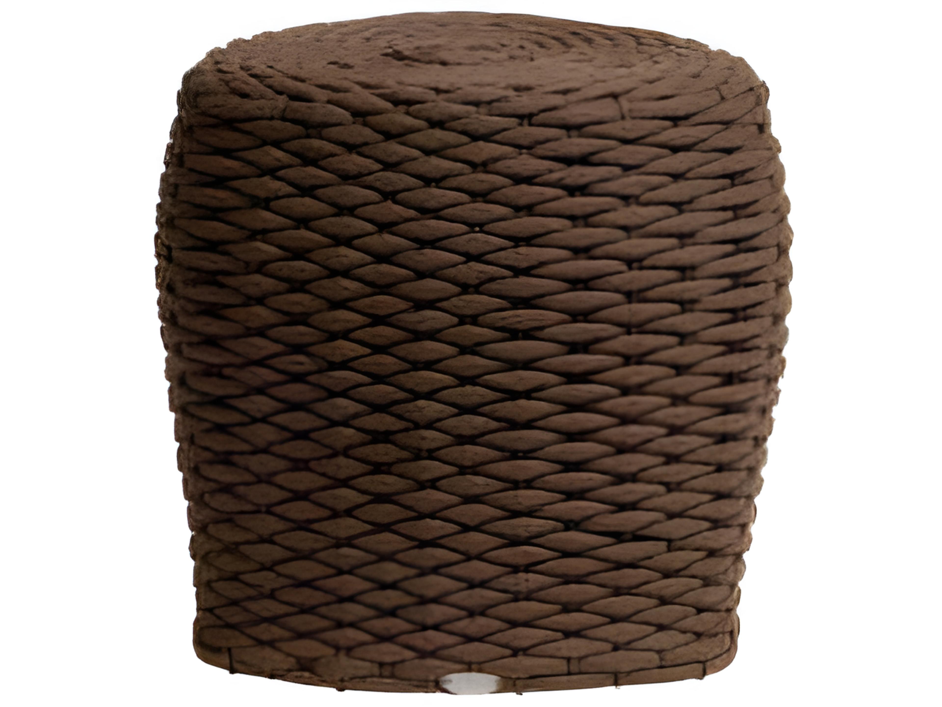 Ratana Roca Aluminum Strap Ottoman