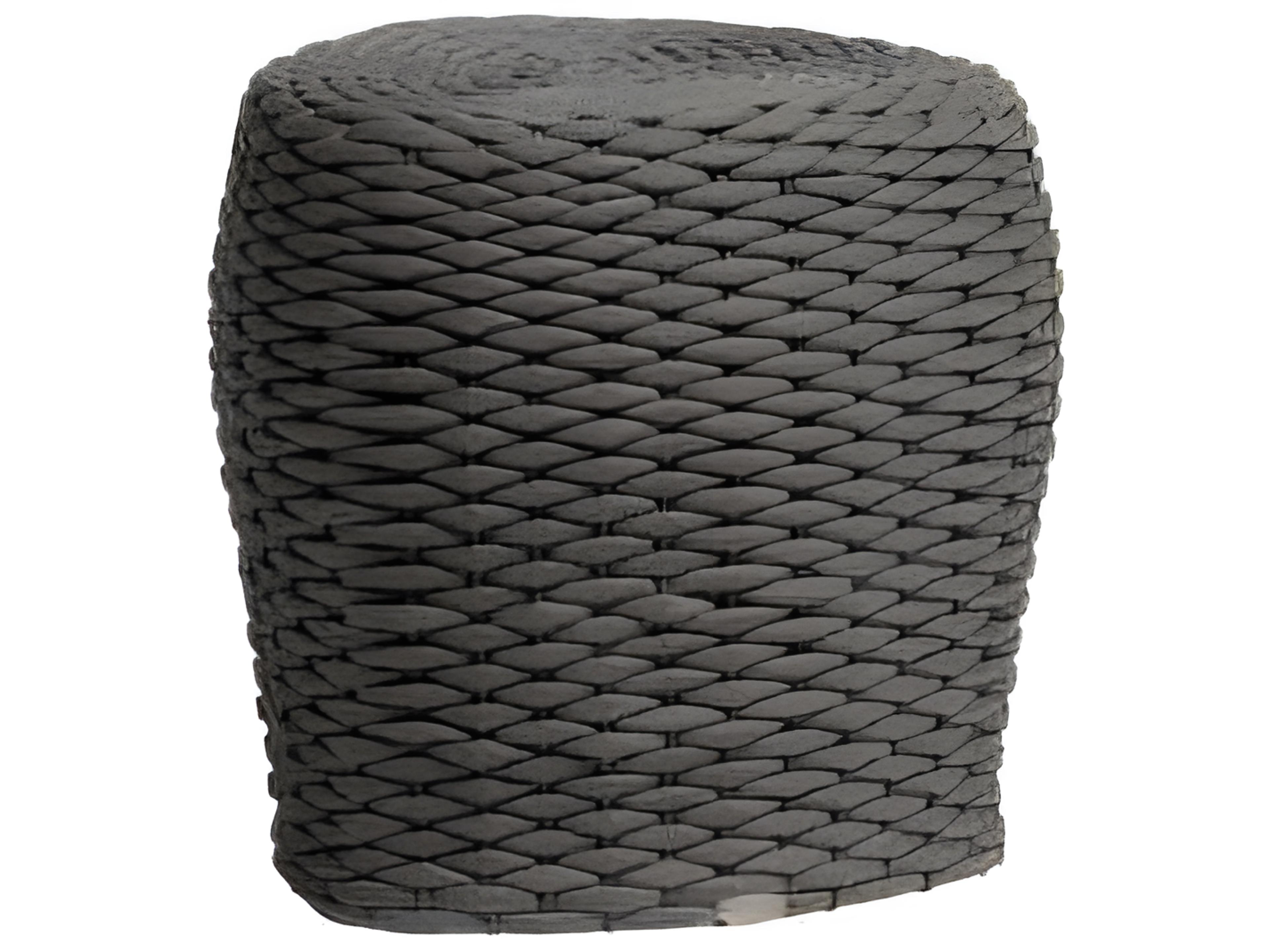 Ratana Roca Aluminum Strap Ottoman