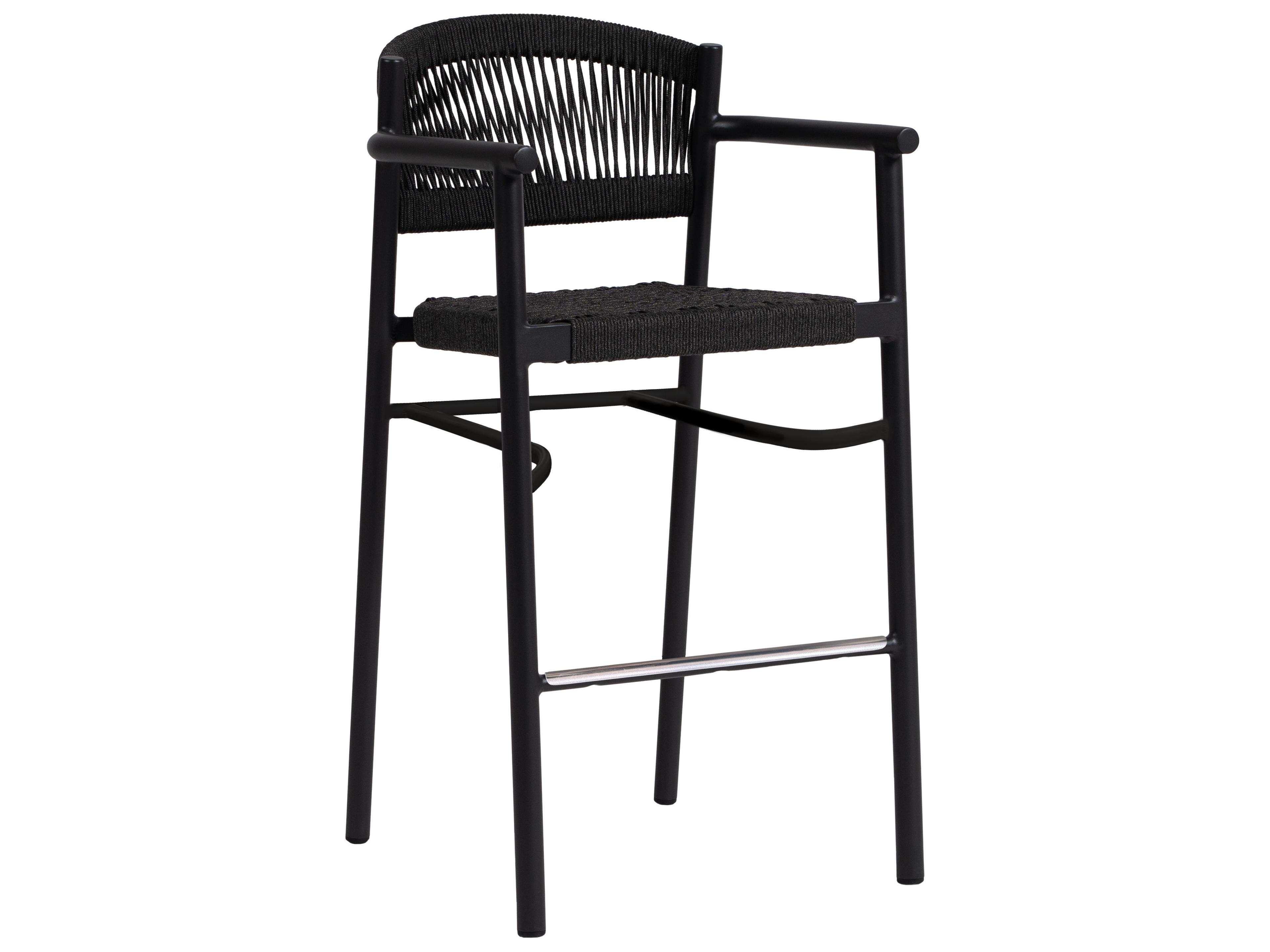 Ratana Naples Aluminum Rope Bar Stool