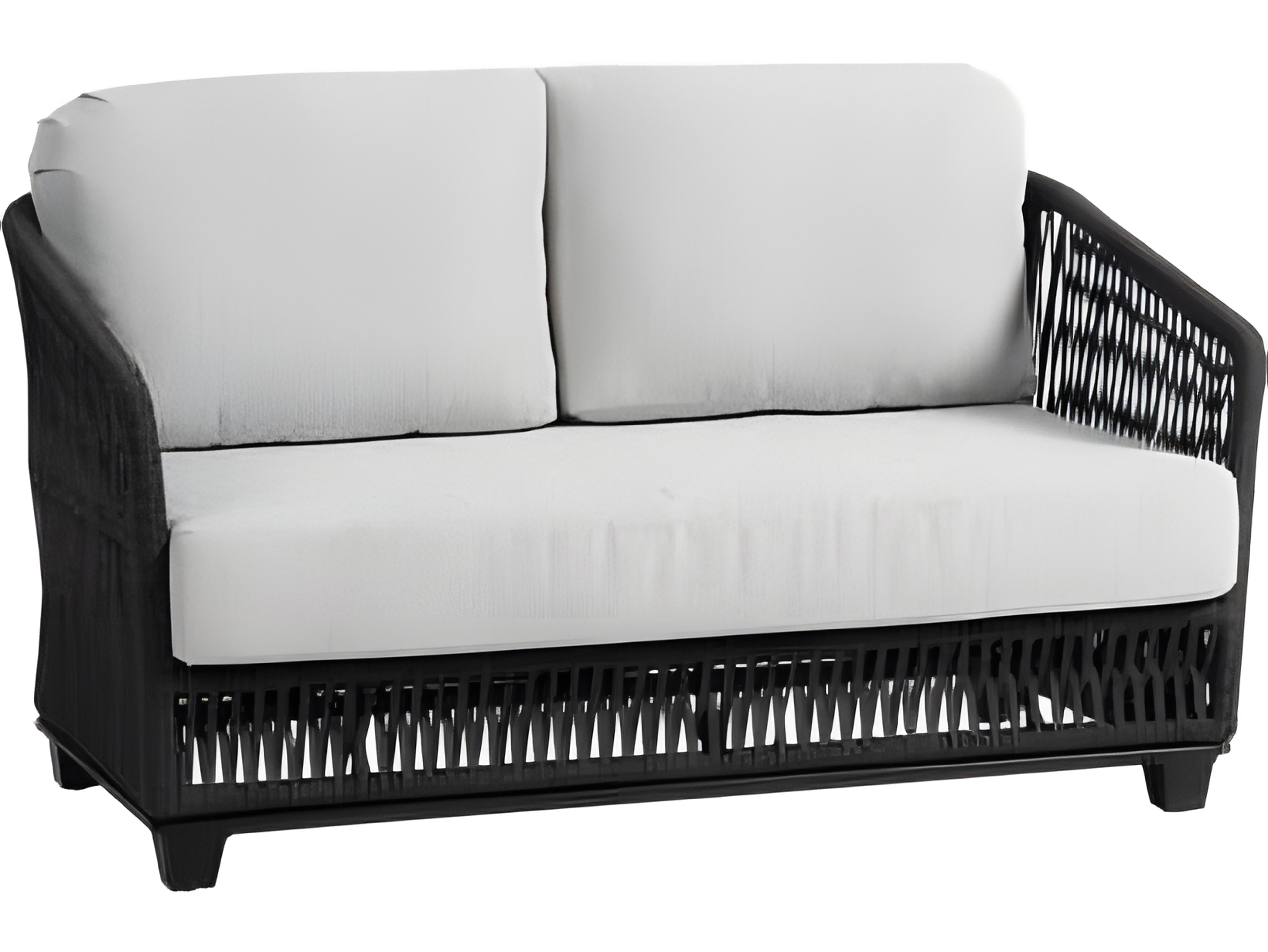 Ratana Gemelli Silver Diva Night Aluminum Cushion Loveseat