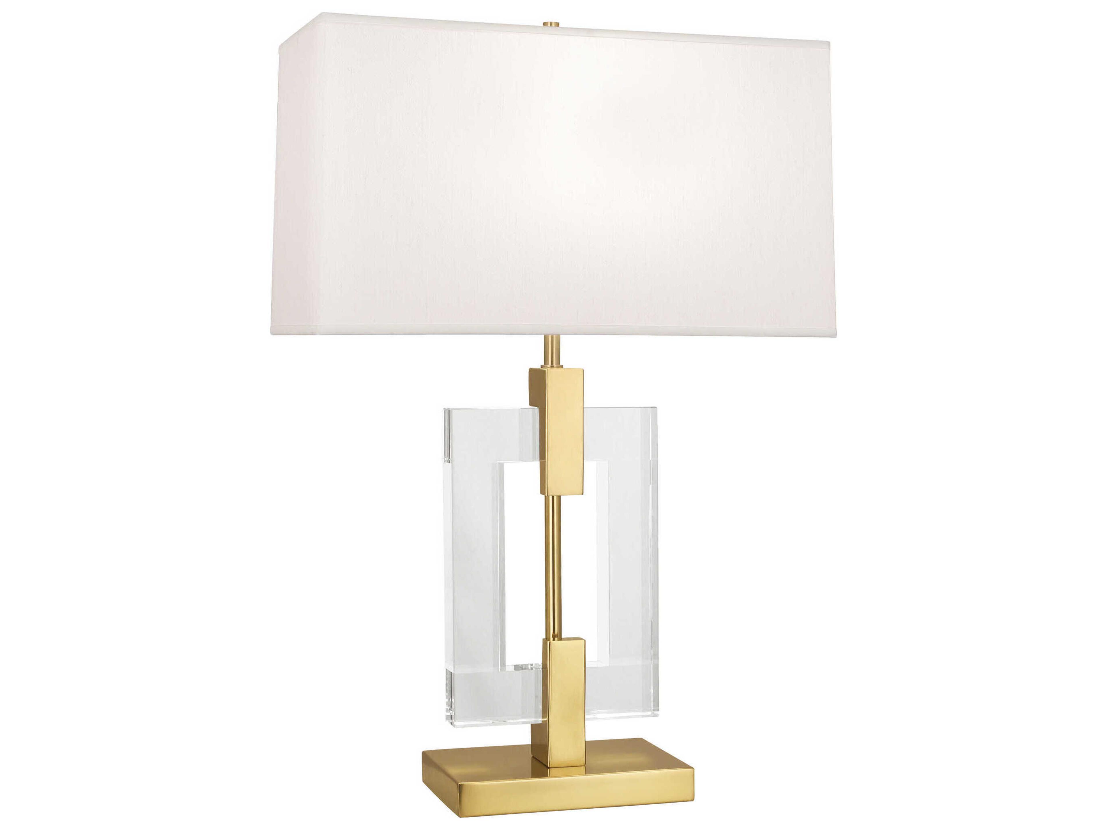 Robert Abbey Lincoln Modern Brass Crystal Buffet Lamp