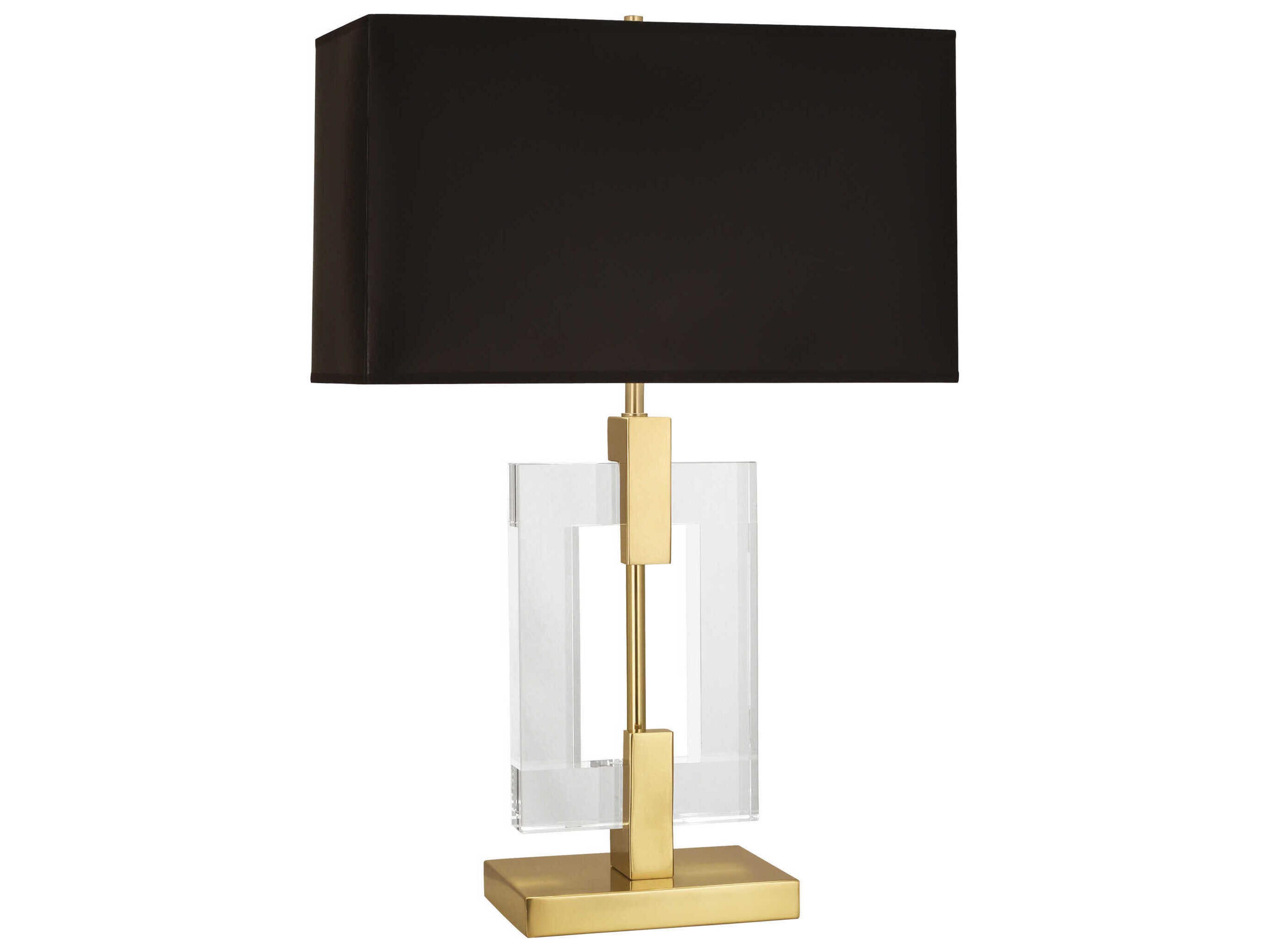 Robert Abbey Lincoln Modern Brass Crystal Buffet Lamp