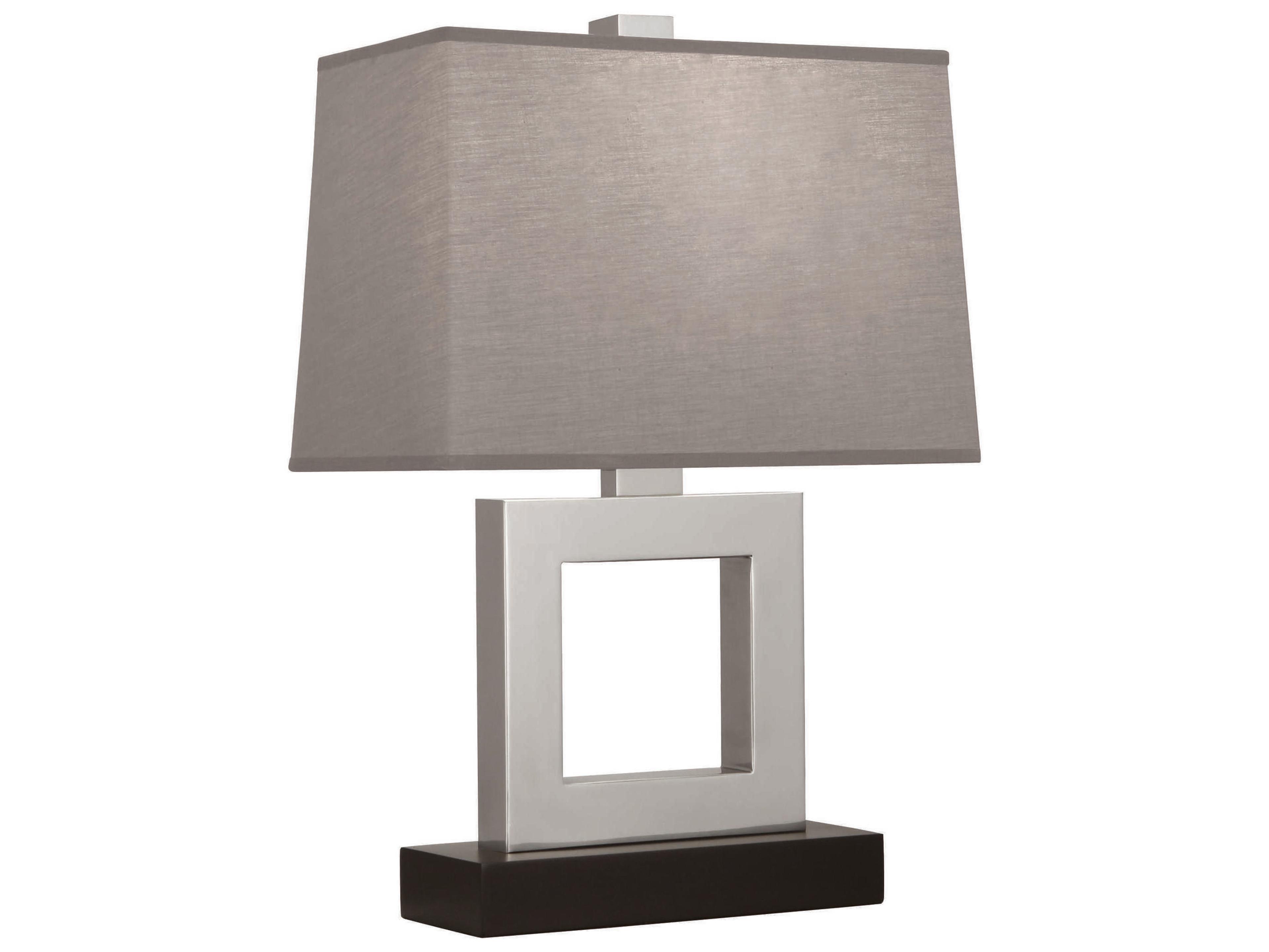 Robert Abbey Doughnut Antique Silver Table Lamp