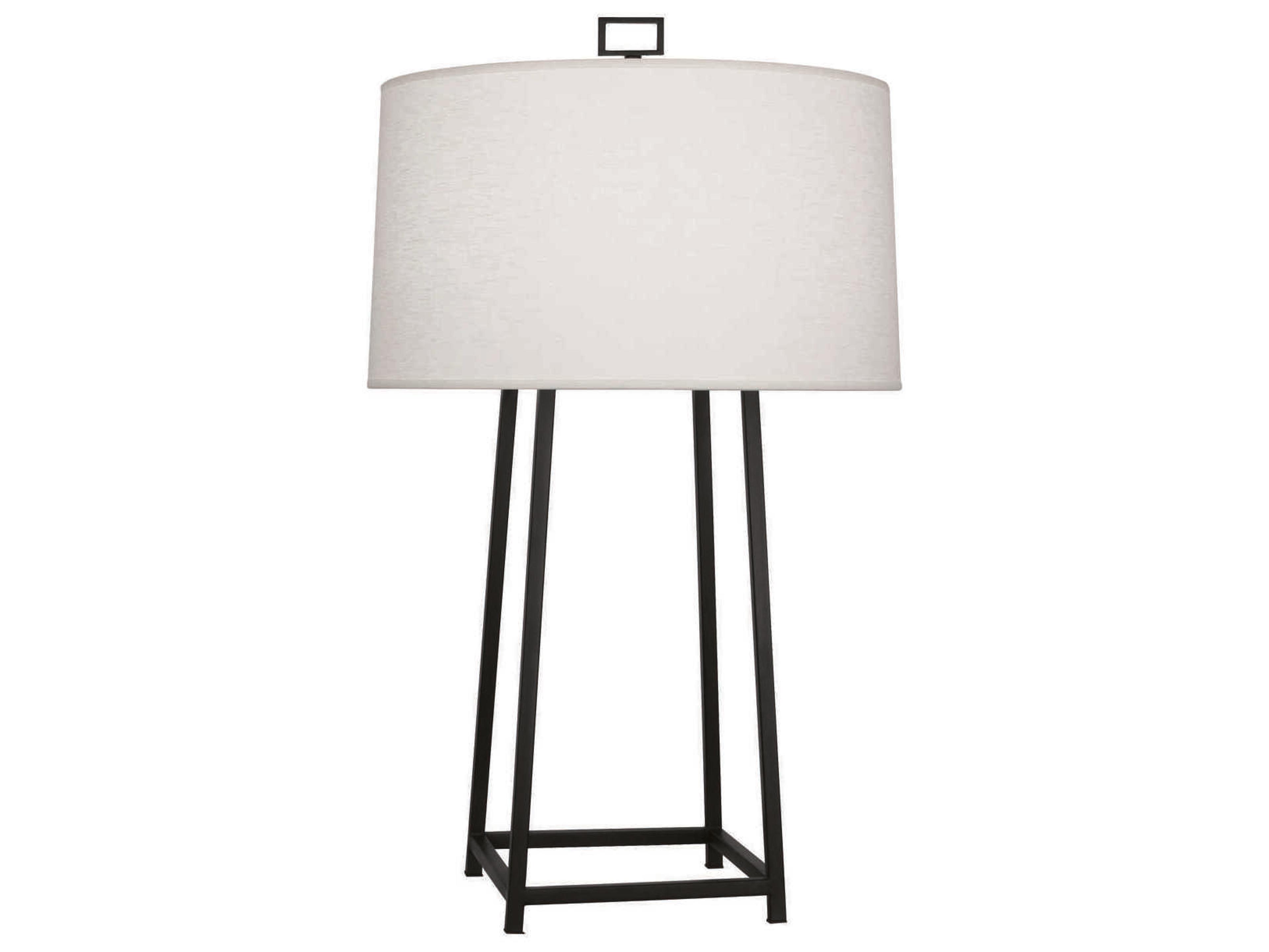 Robert Abbey Cooper Wrought Iron Black Table Lamp