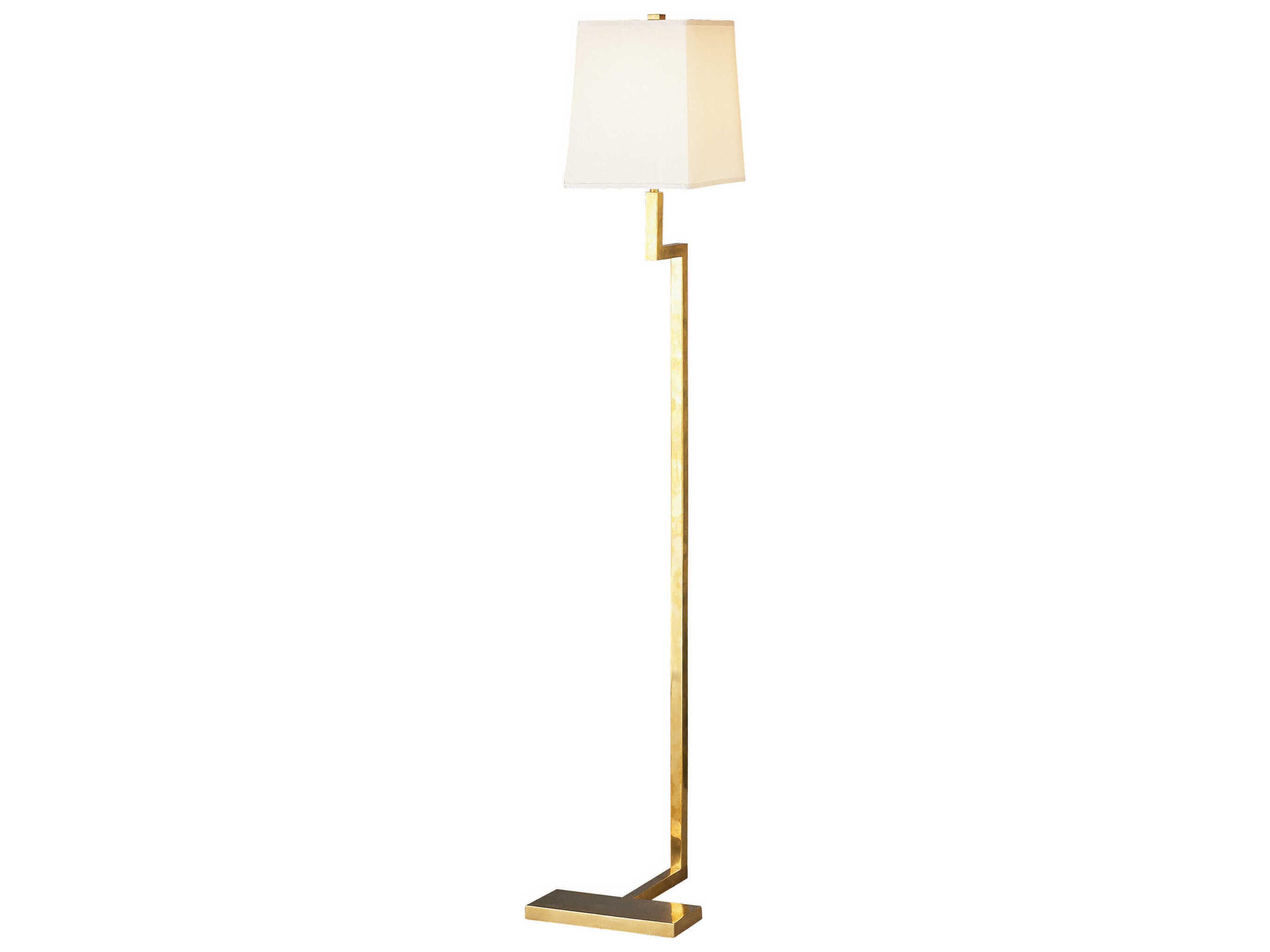 Robert Abbey Doughnut Natural Brass Floor Lamp