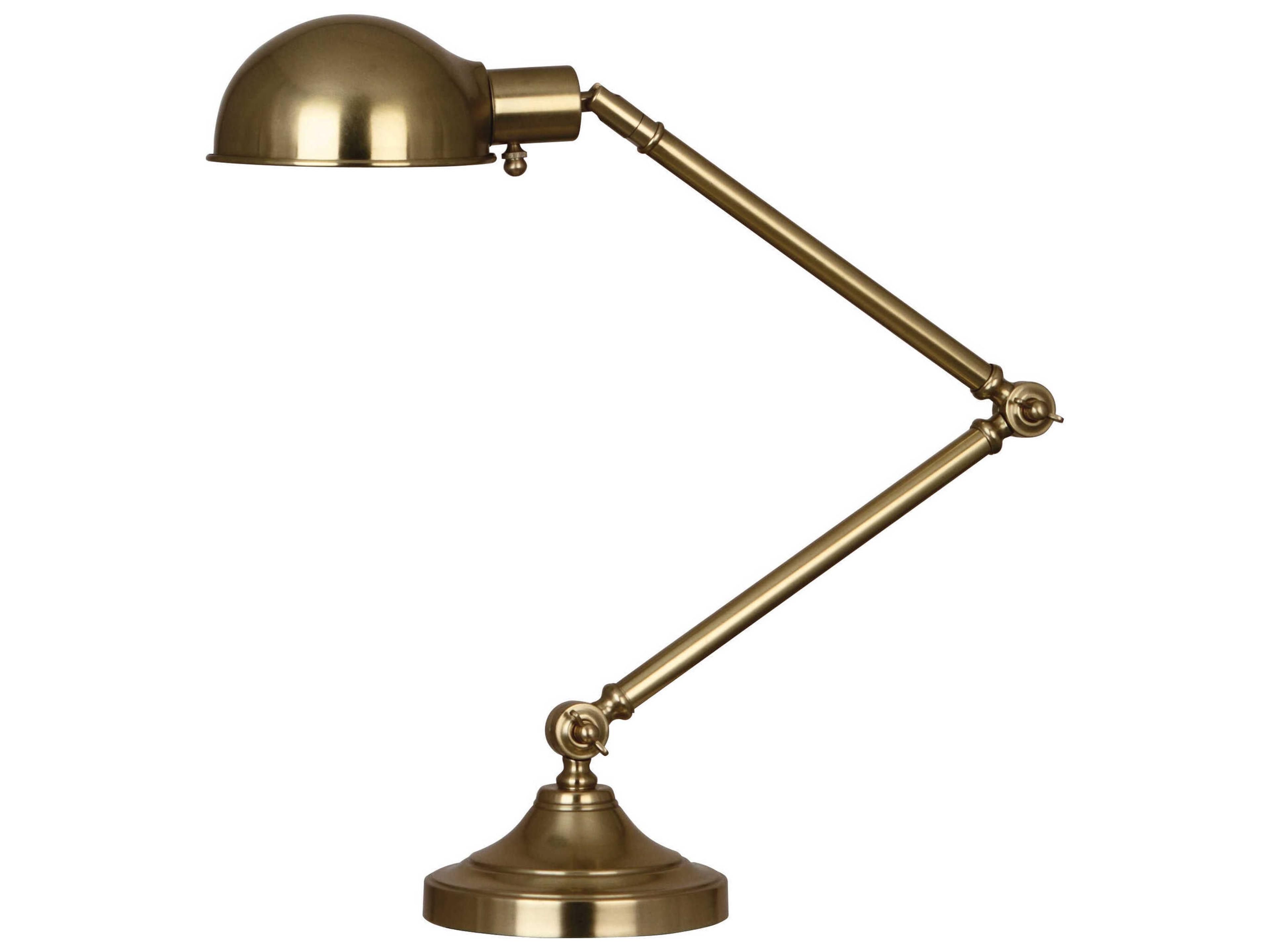 Robert Abbey Kinetic Natural Brass Desk Lamp