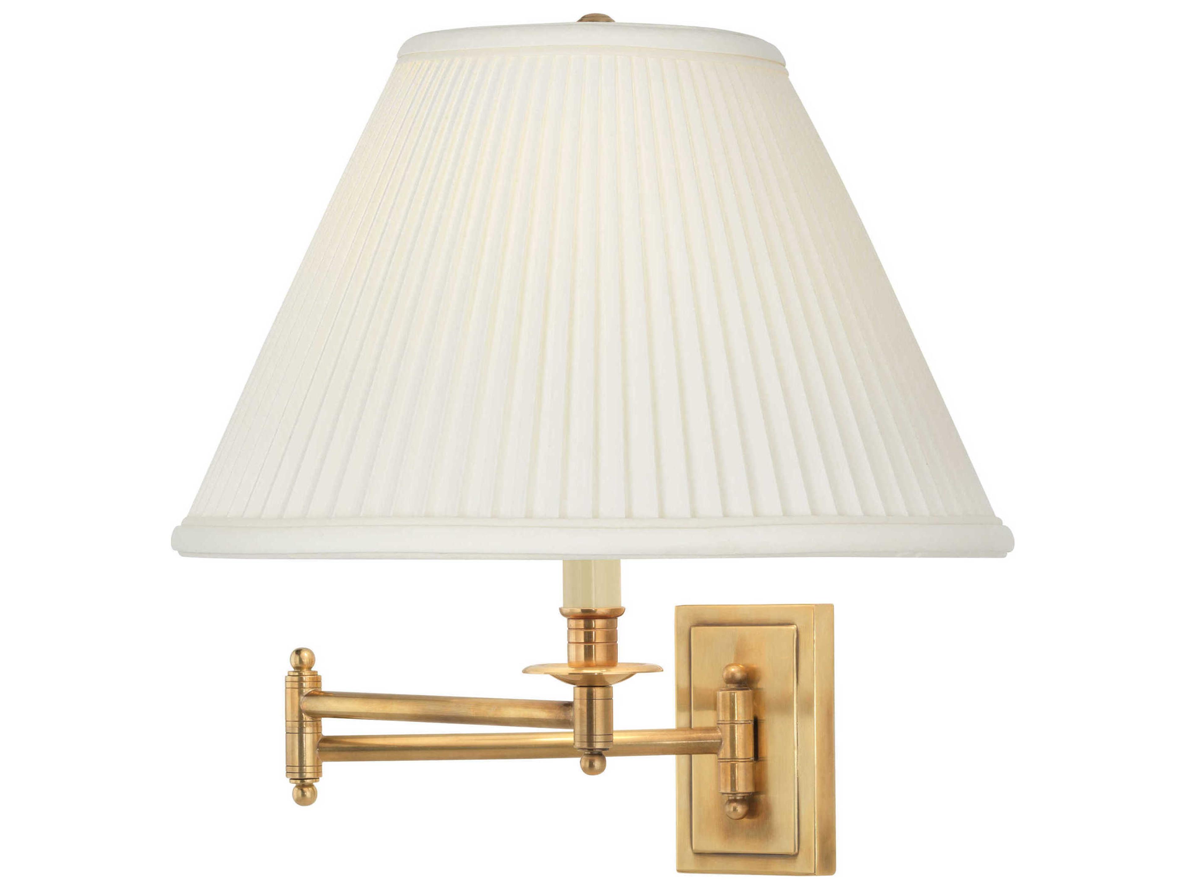 Robert Abbey Kinetic 1-Light Antique Brass Swing Wall Sconce