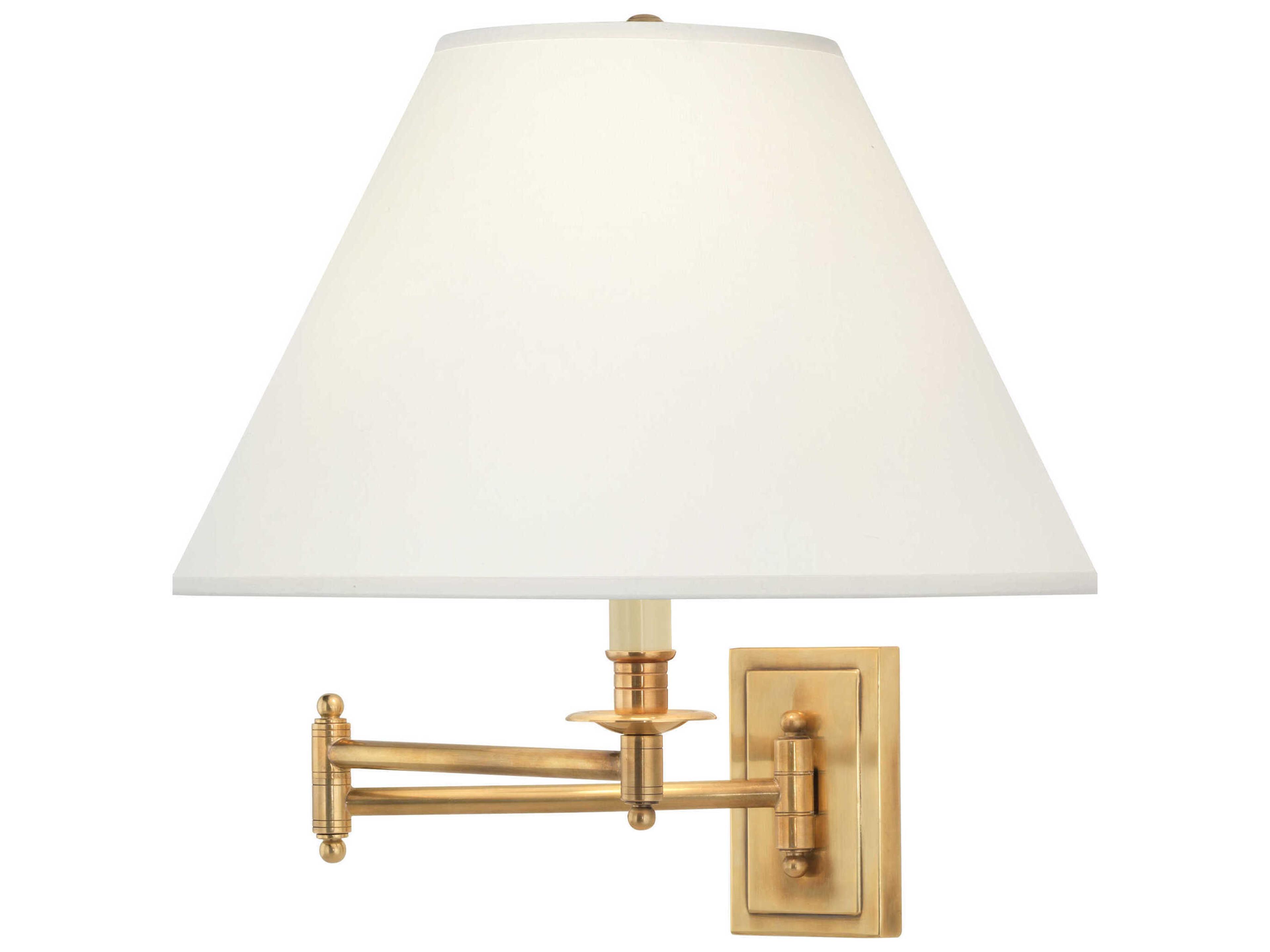 Robert Abbey Kinetic 1-Light Antique Brass Swing Wall Sconce