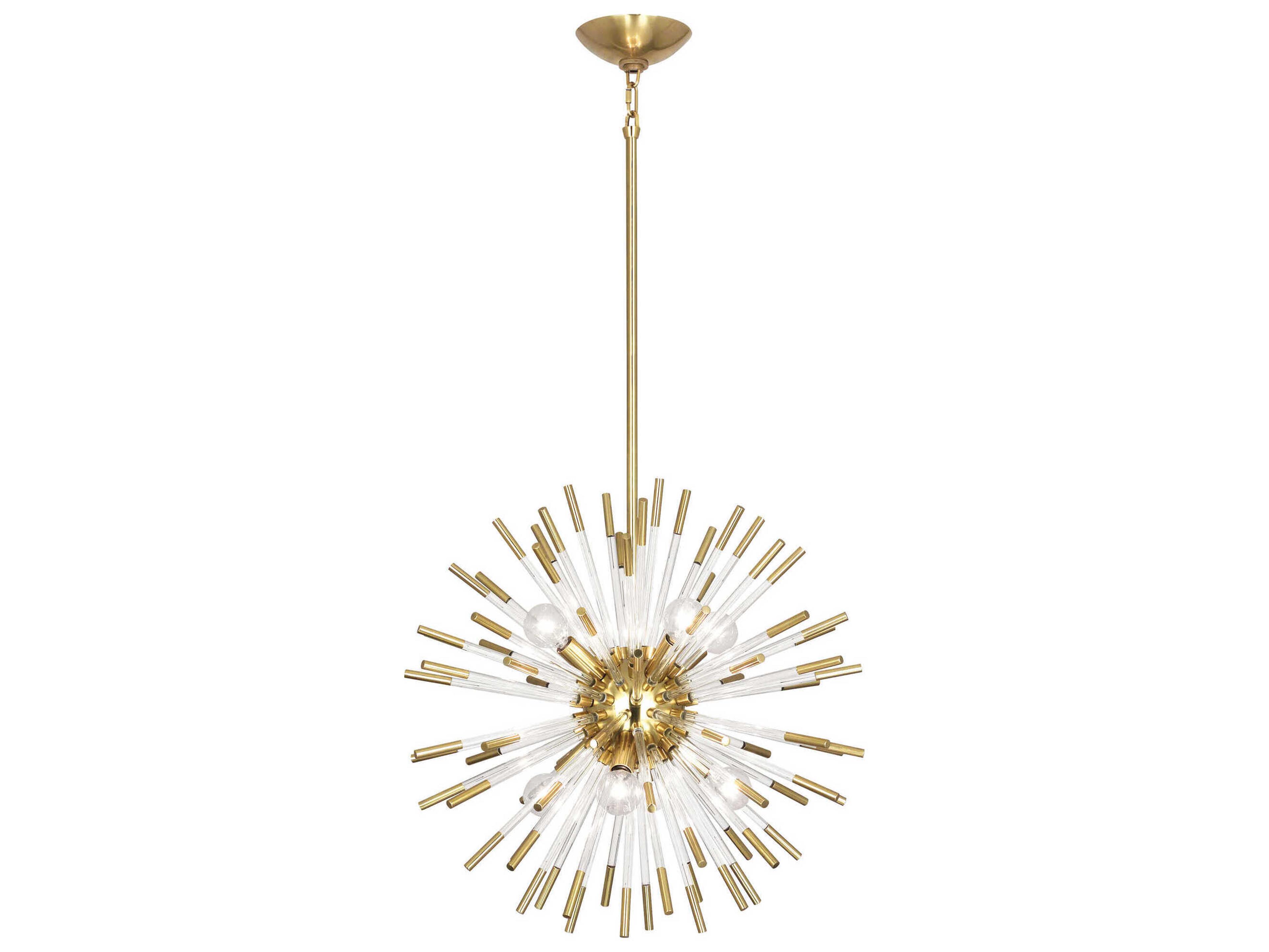 Robert Abbey Andromeda 8-Light Modern Brass Sputnik Pendant