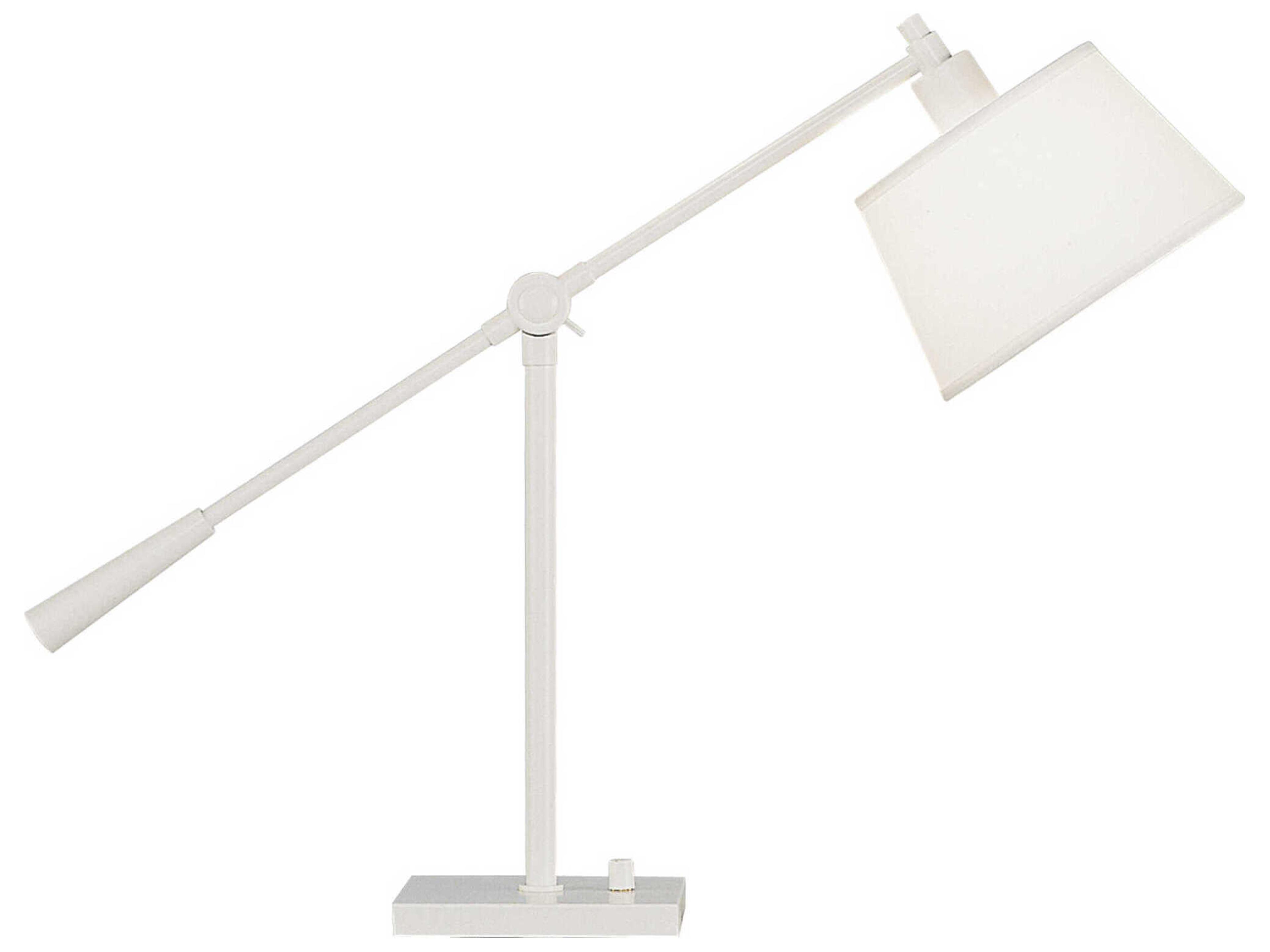 Robert Abbey Real Simple Stardust White Powder Coat Over Steel Table Lamp