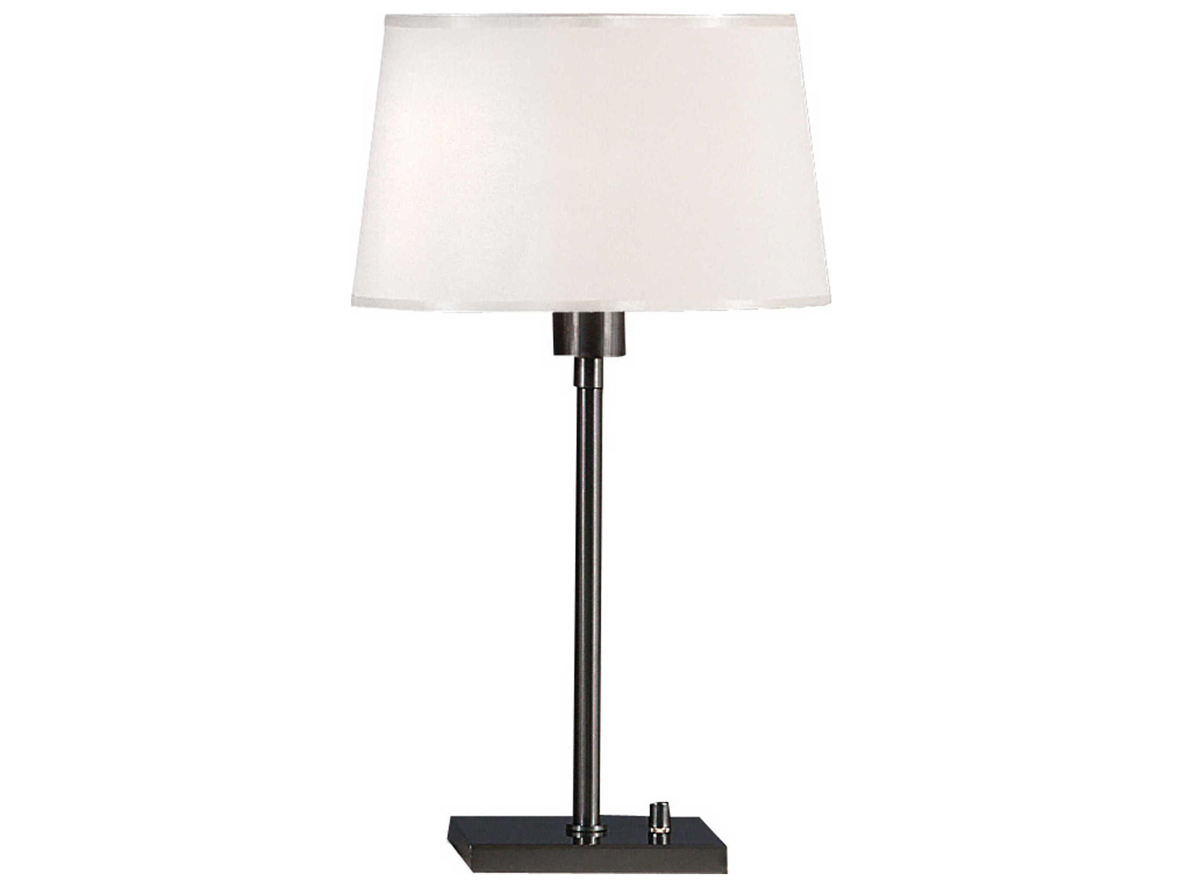 Robert Abbey Real Simple Gunmetal Powder Coat Over Steel Table Lamp