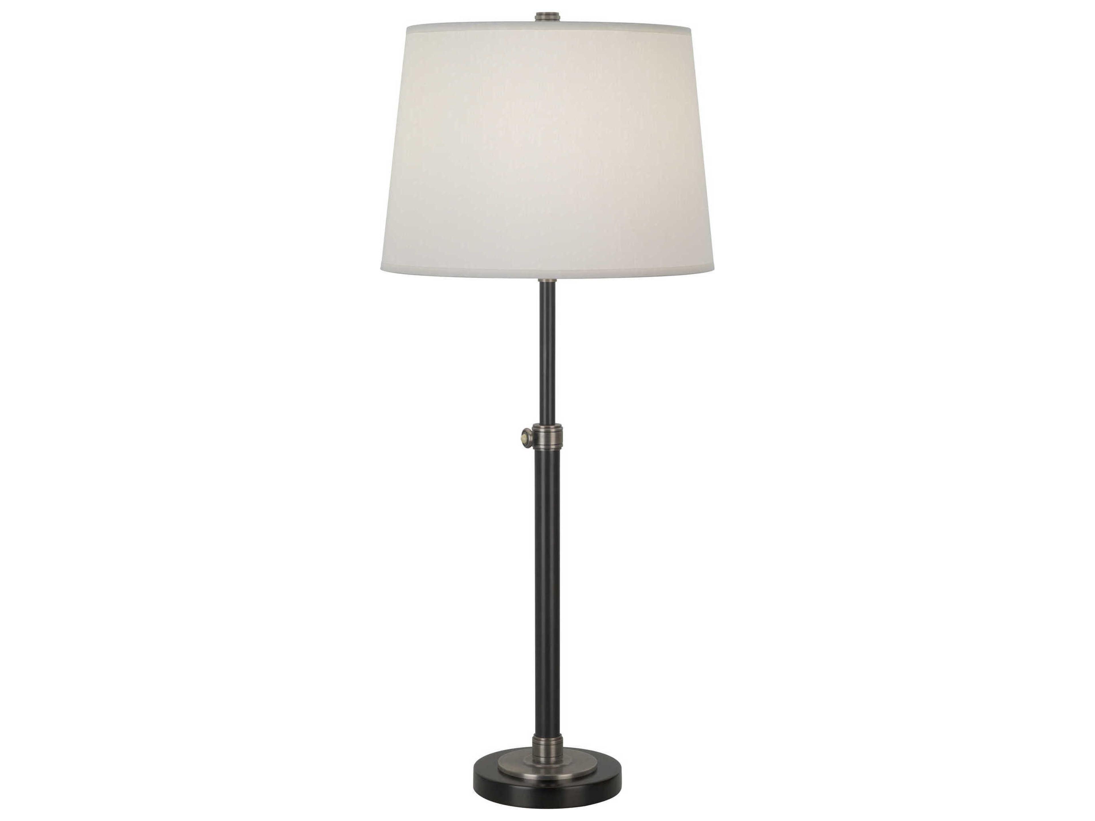 Robert Abbey Bruno Lead Bronze Ebonized Nickel Buffet Lamp